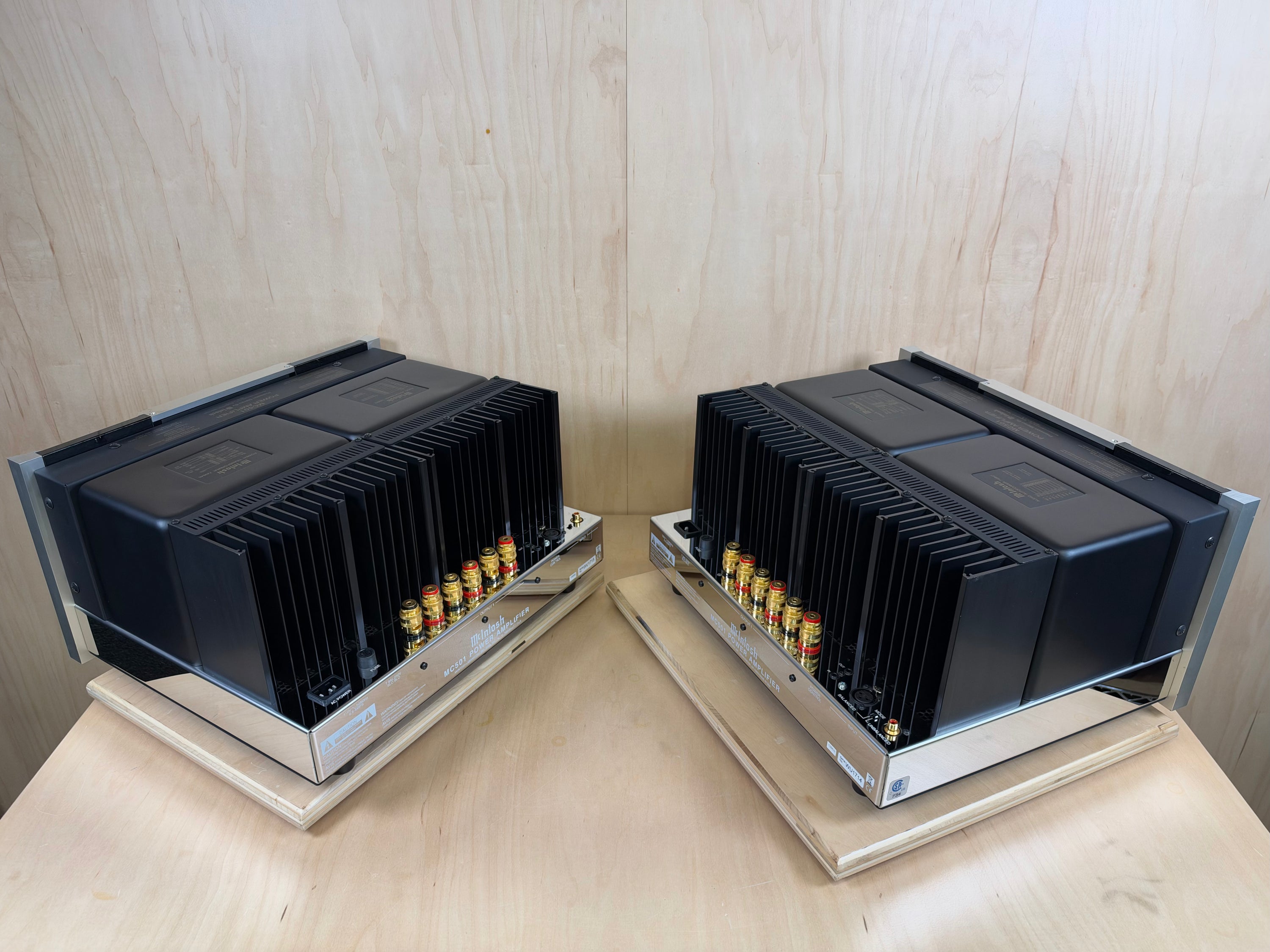 McIntosh MC501 Power Amplifiers w/ Consecutive Serial Numbers