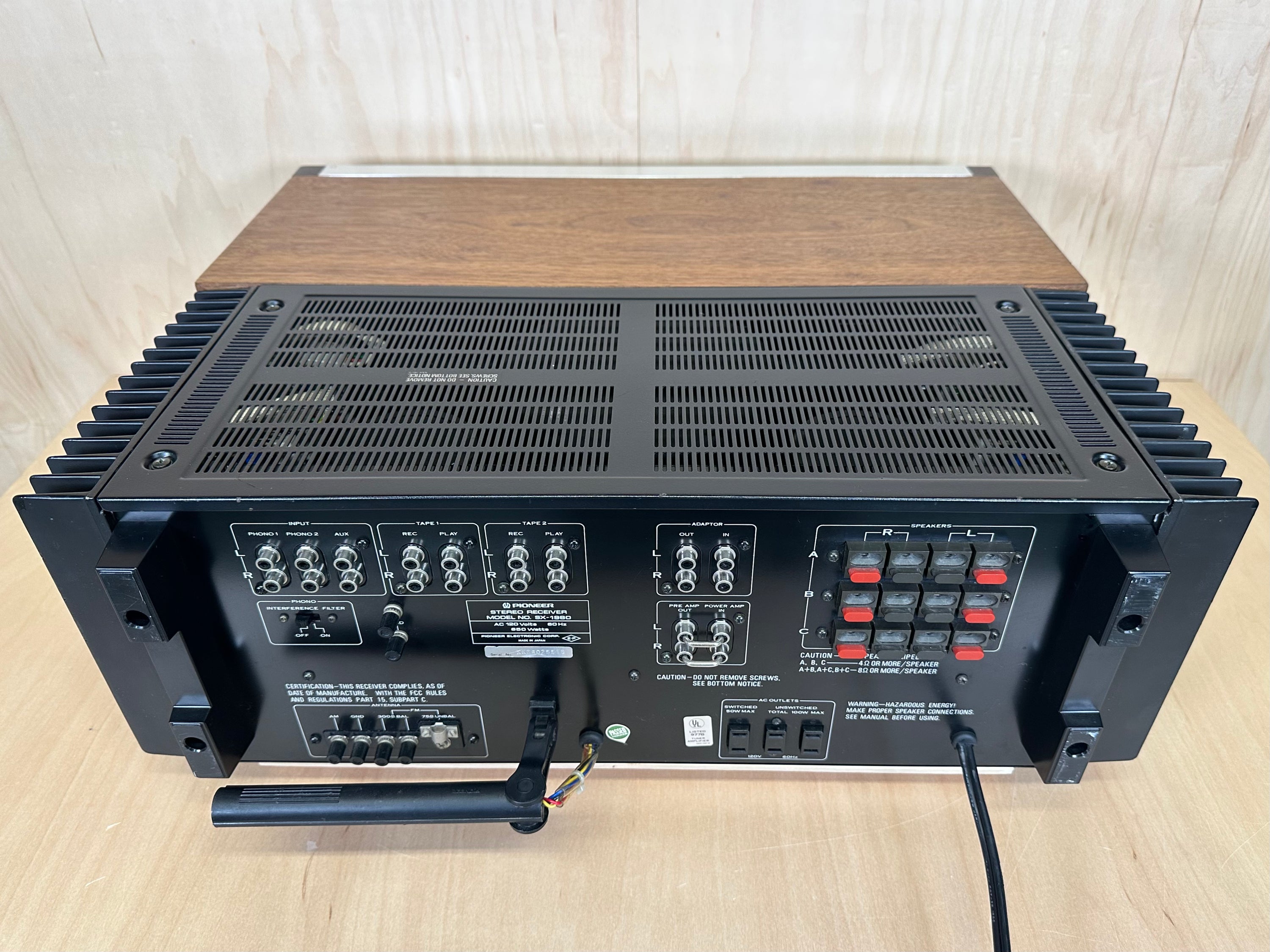 Pioneer SX-1980 Stereo Receiver Fully Restored