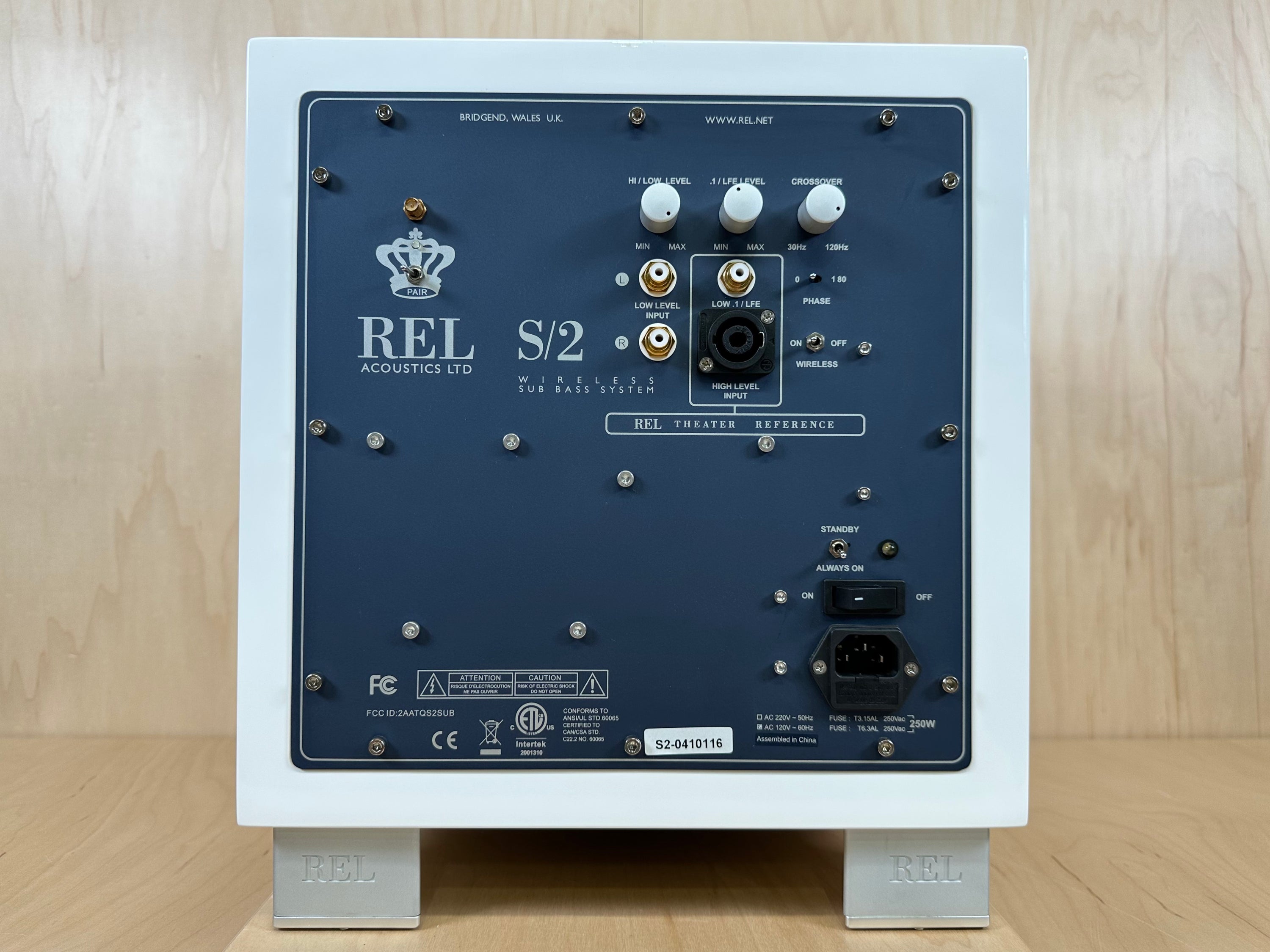 REL S/2 10" Powered Subwoofer Gloss White