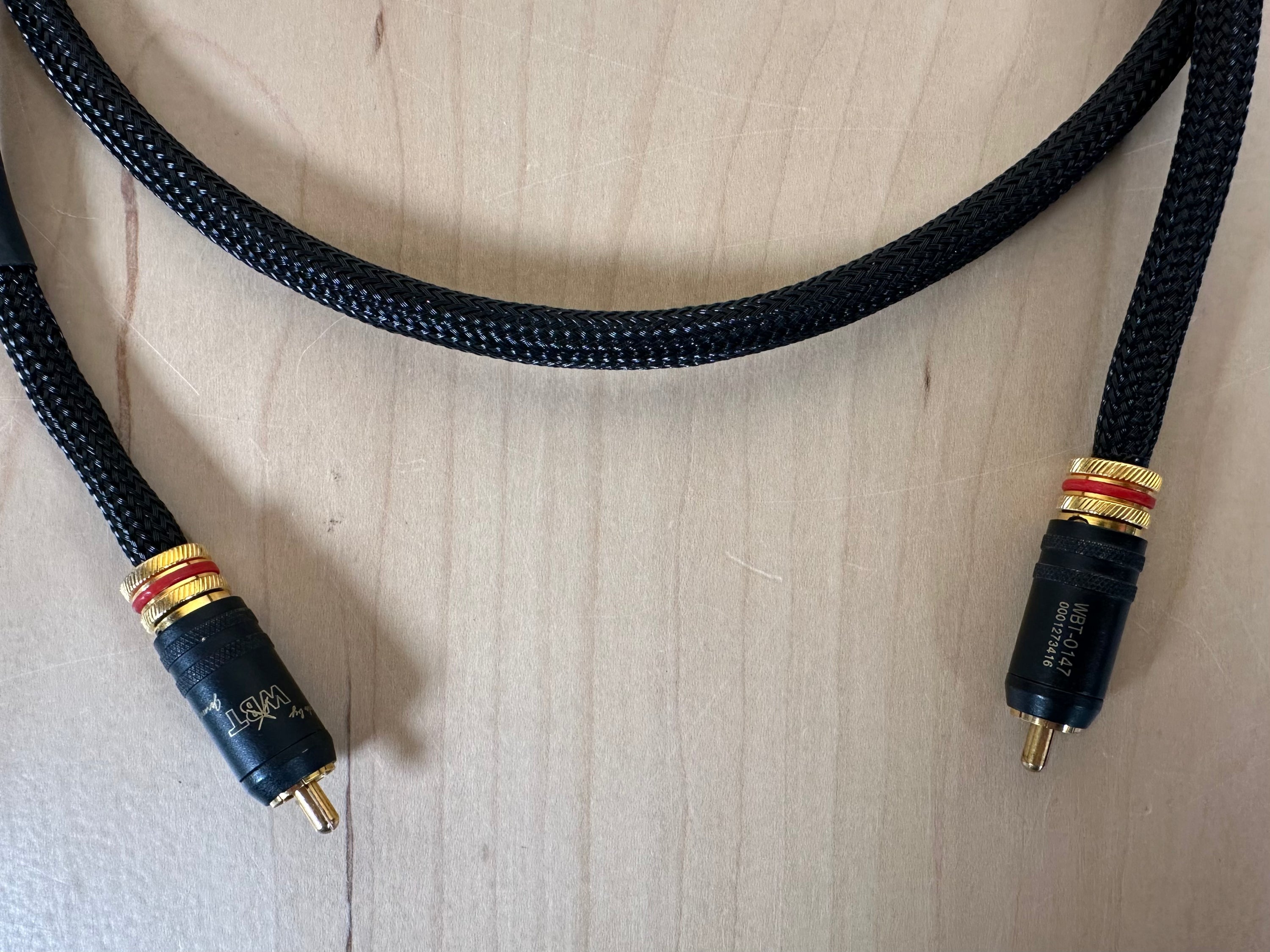 Kimber Kable HERO RCA Interconnects w/WBT-0147 plugs 1 meter PAIR