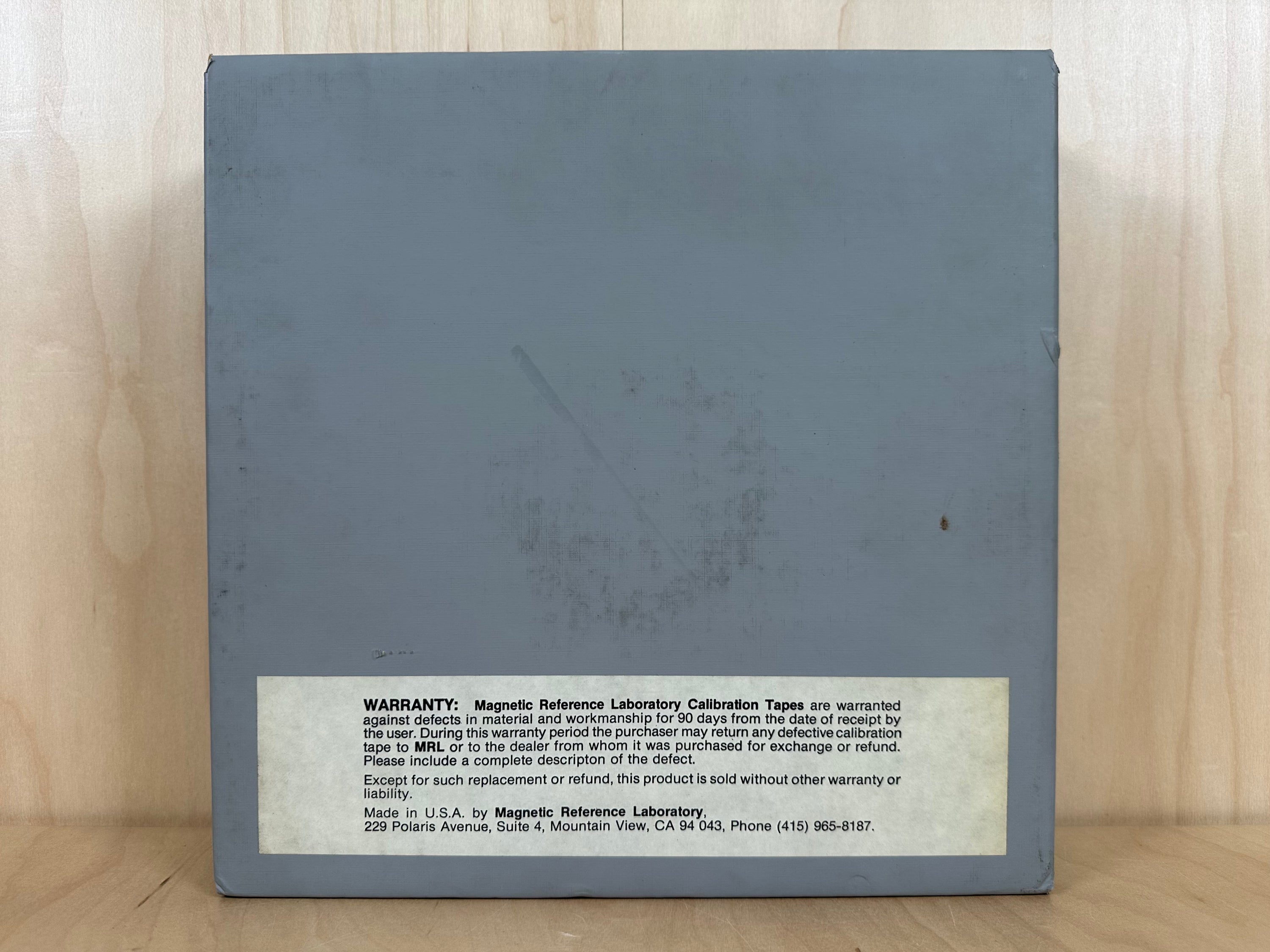 MRL Magnetic Reference Labs 30ips 2" Calibration Tape