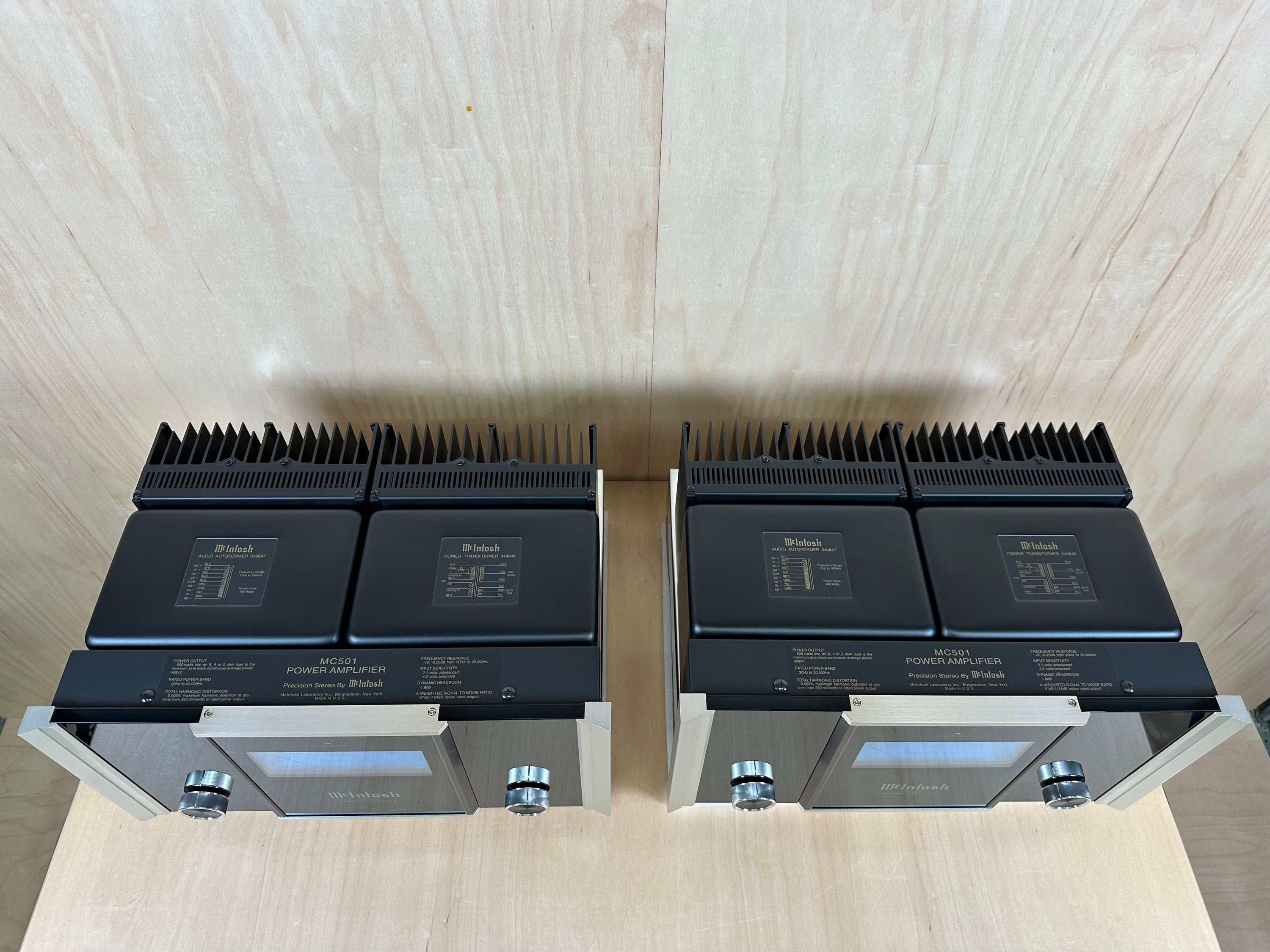 McIntosh MC501 Power Amplifiers (pair)