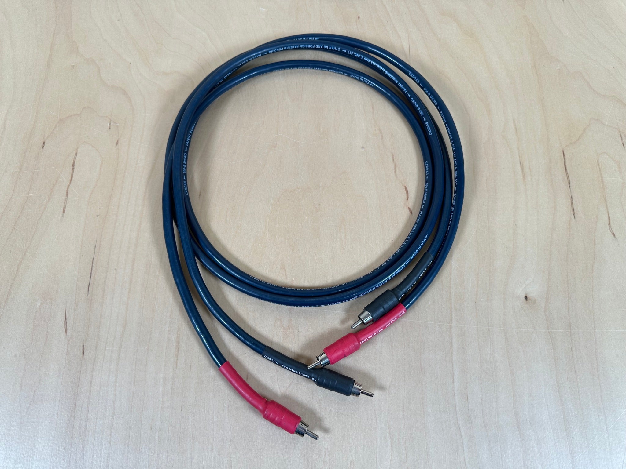 Cardas 300-B Micro 1.5 Meter Interconnects w/Silent RCA Terminators