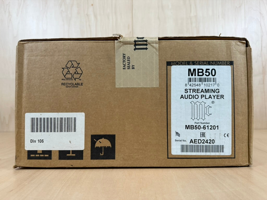 Mcintosh MB50 Streaming Audio Player New In Box