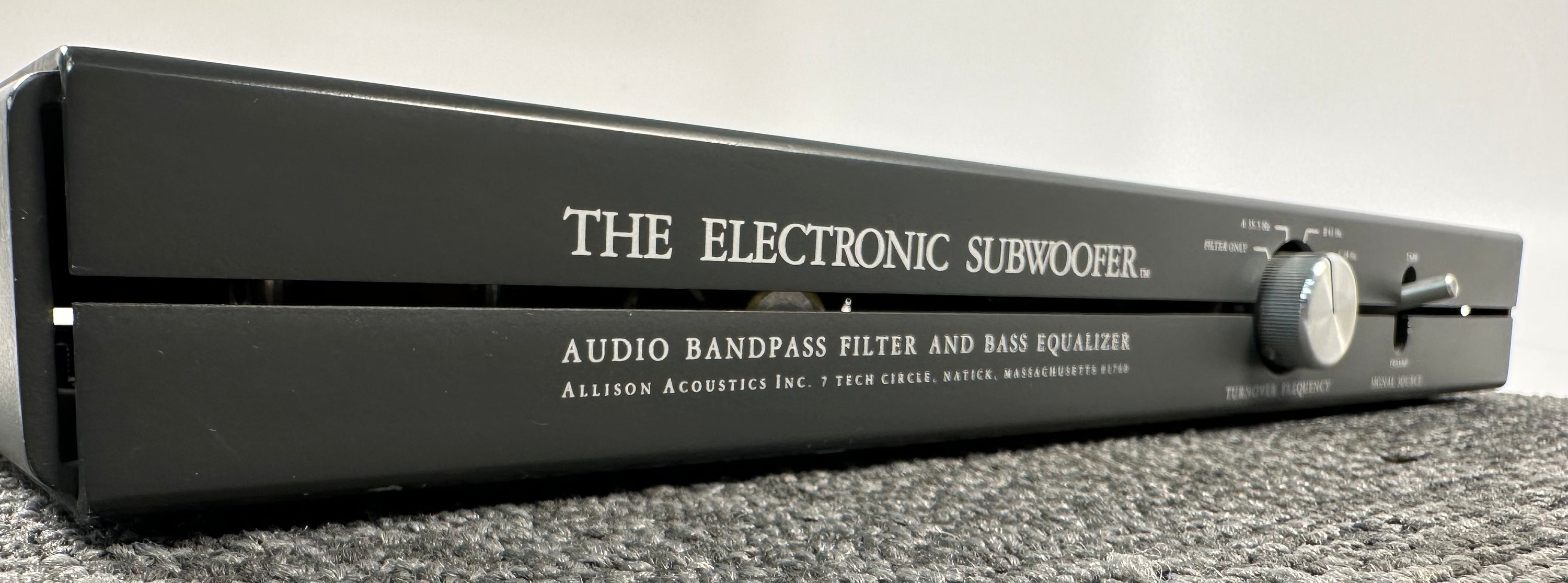 Allison Acoustics The Electronic Subwoofer Audio  Bandpass Filter And Bass EQ