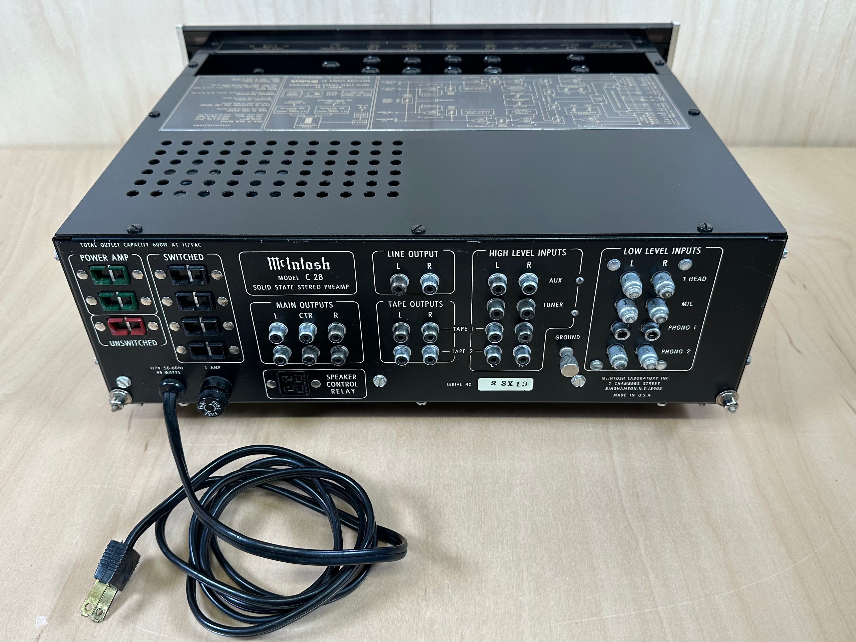 Mcintosh C28 Preamplifier Serviced w/New Factory Box