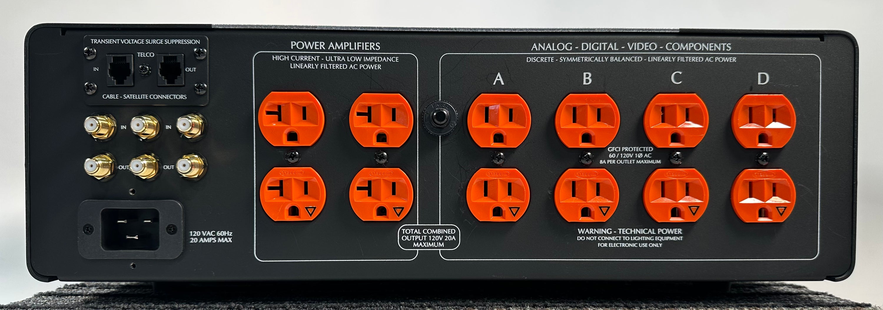 Furman IT-REFERENCE 20i Discrete Symmetrical AC Power Conditioner (20A, 120 VAC) w/Factory Box