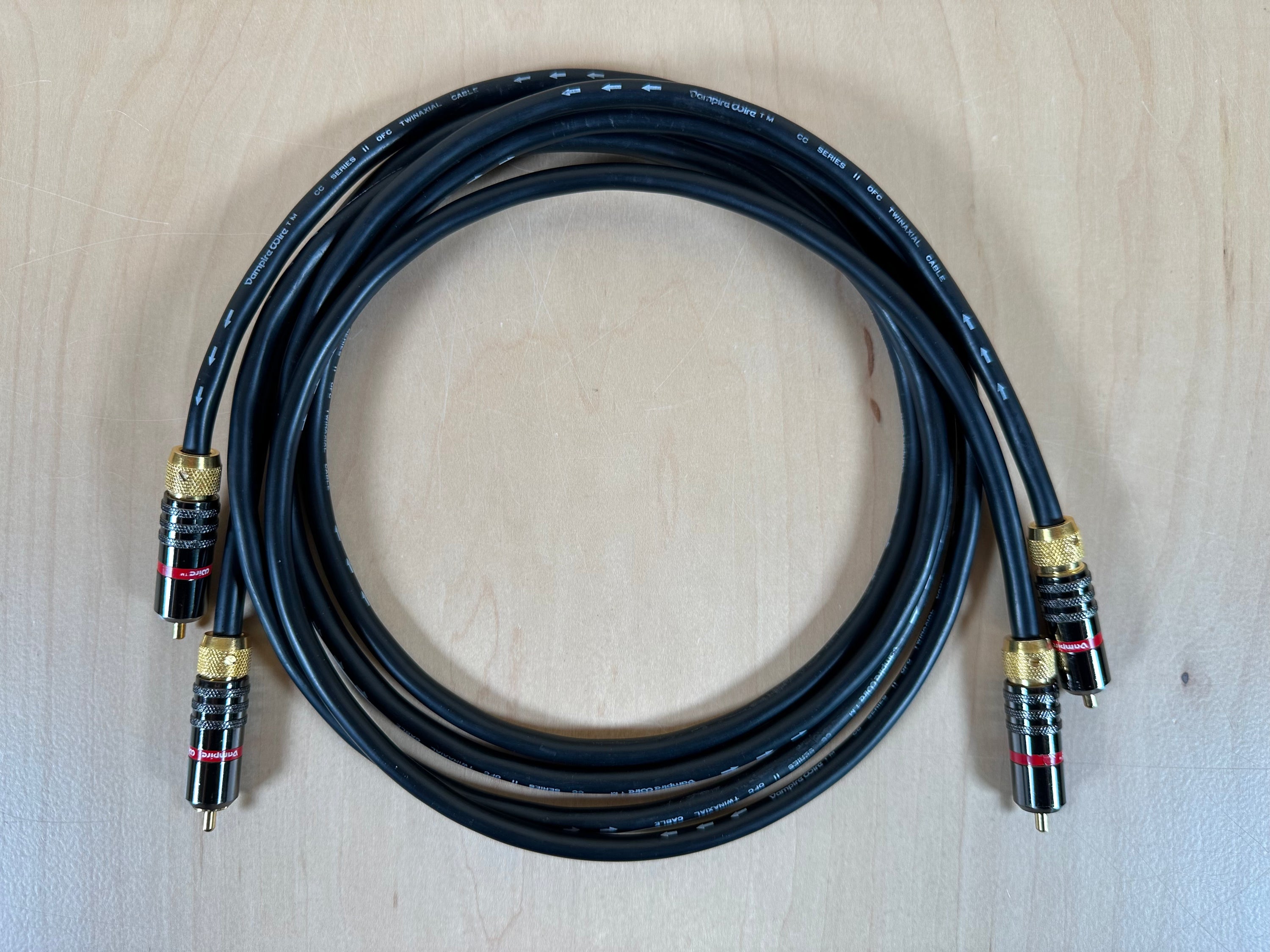 Vampire Wire CC Series II OFC 1.5 Meter Twinaxial RCA Interconnects