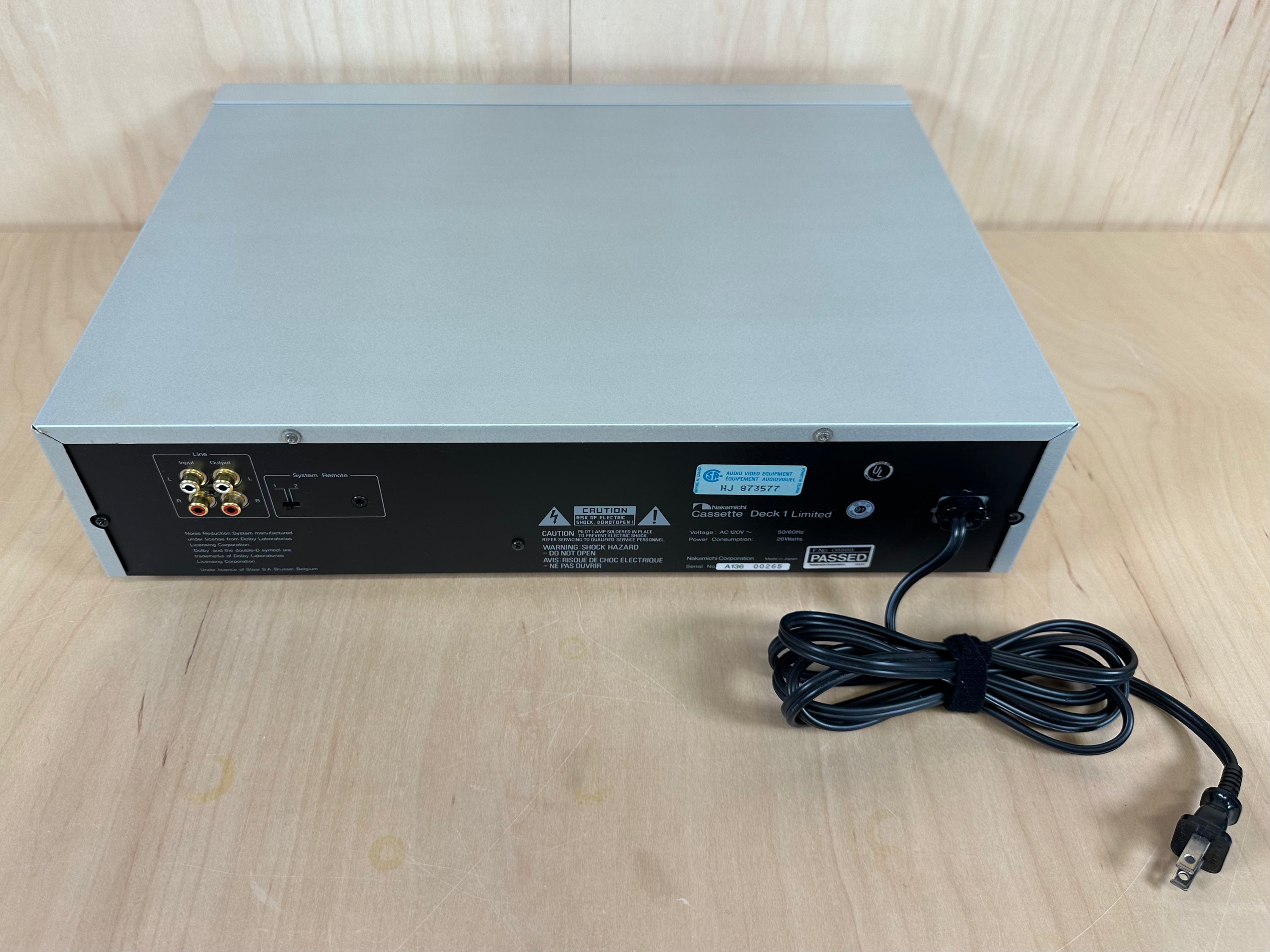 Nakamichi Cassette Deck 1 Limited Serviced