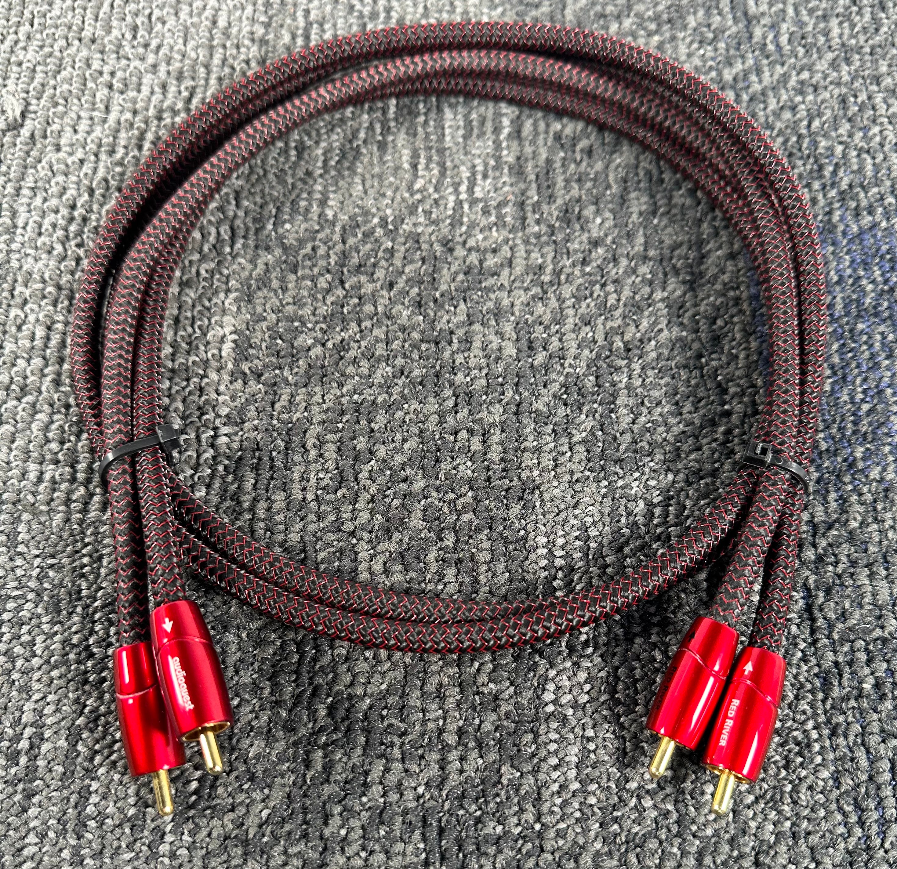 Audioquest Red River RCA Cables 1 Meter Pair