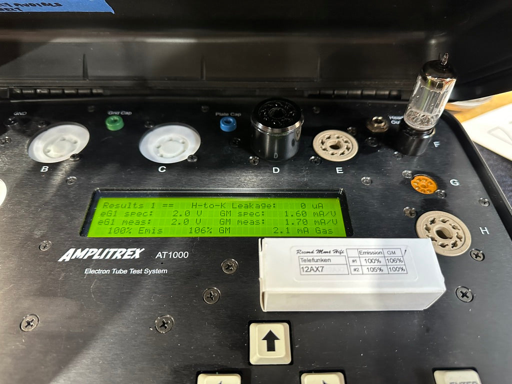 Telefunken ECC 83/12AX7 Tubes Ribbed Plate X 4 Made In West Germany