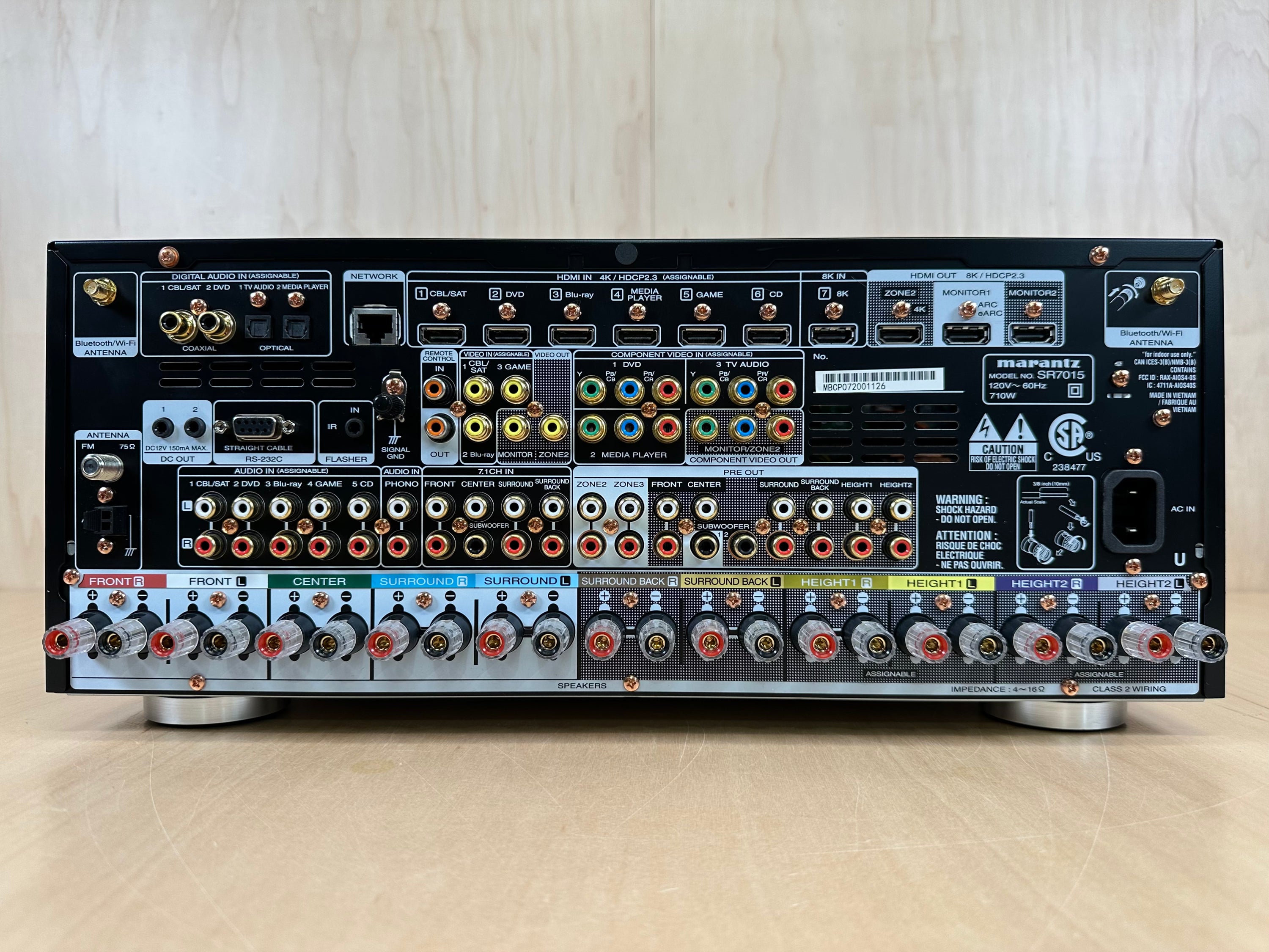 Marantz SR7015 9.2 Channel AV Surround Receiver w/Remote Bundle