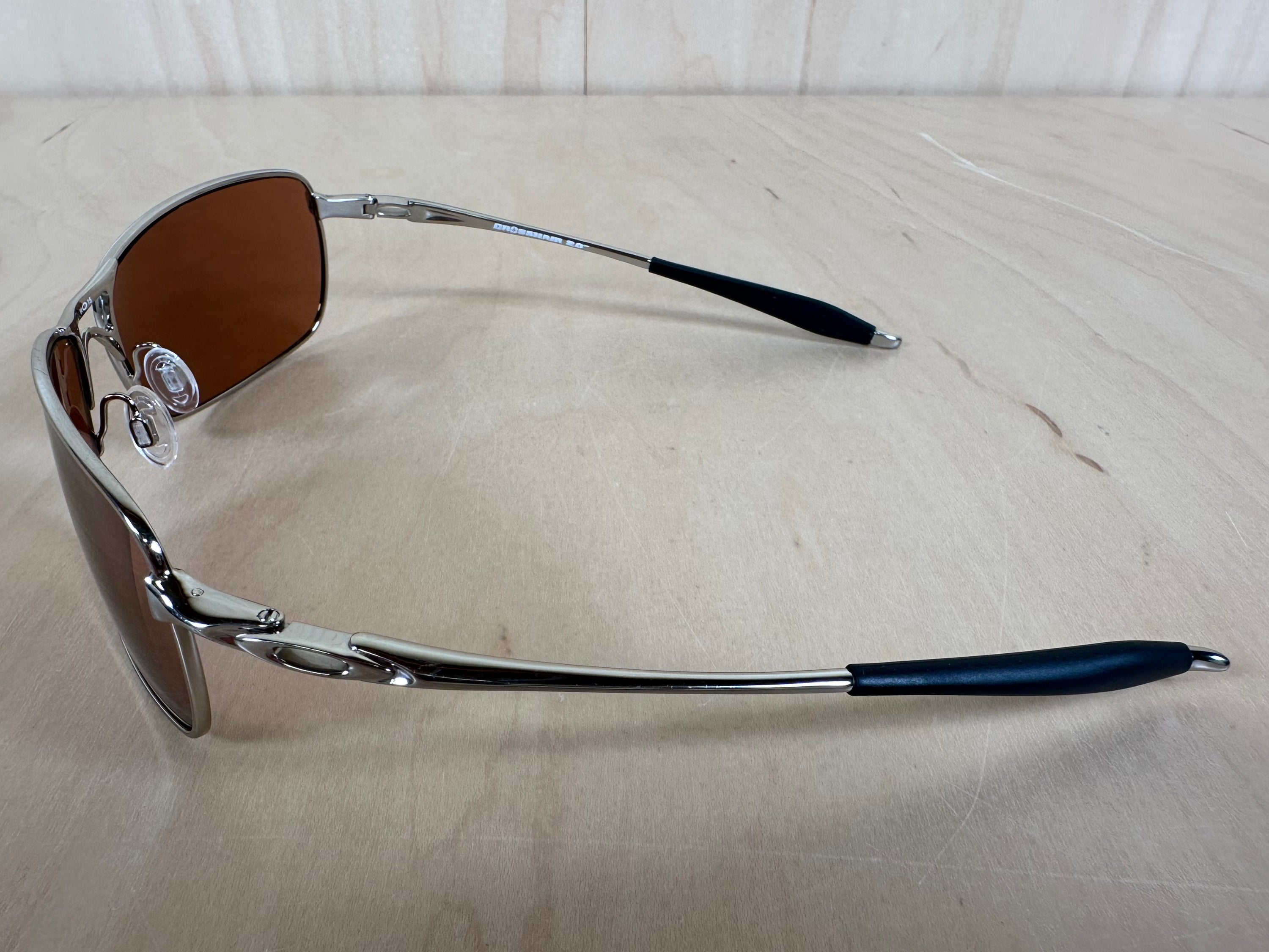 Oakley Crosshair 2.0 Sunglasses Polished Chrome Frames w/Brown Lenses
