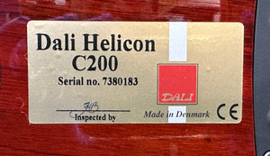Dali Helicon C200 Center Channel Speaker High Gloss Rosenut