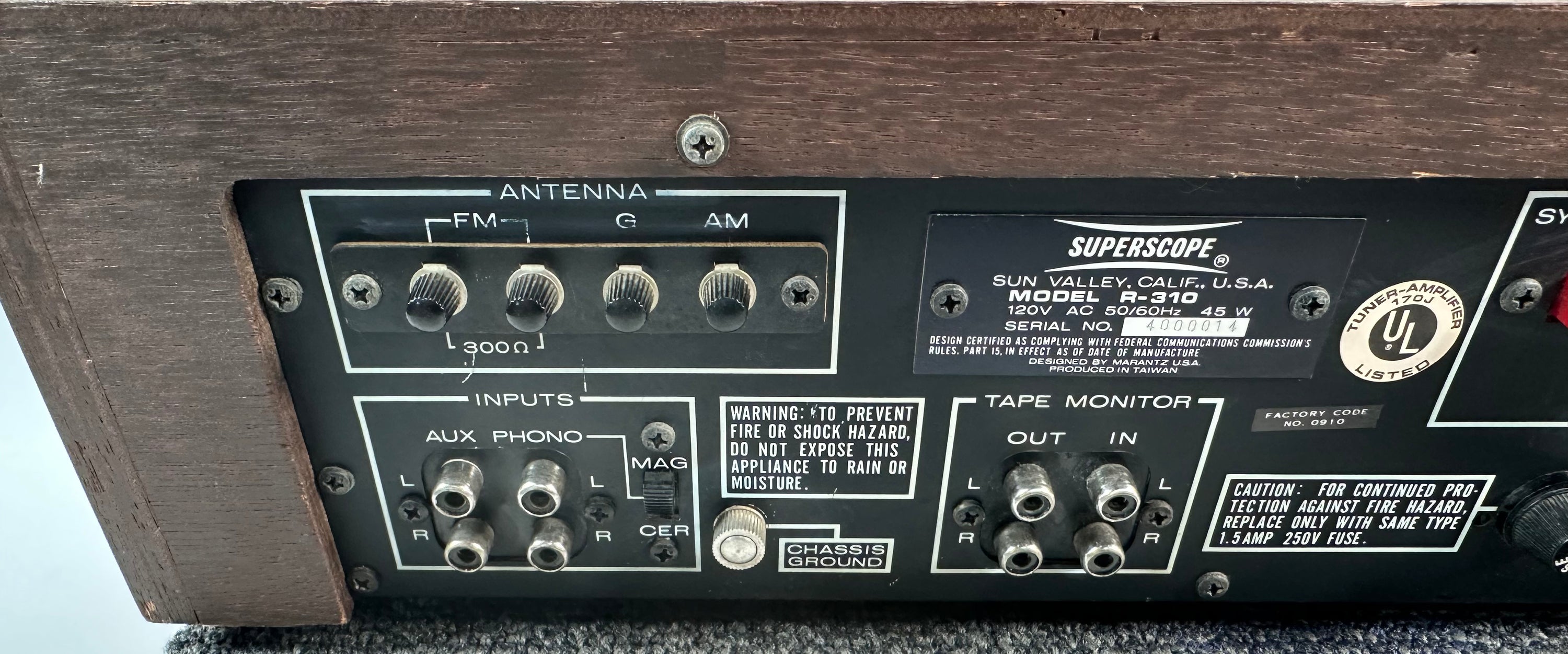 Superscope Model R-310 Receiver