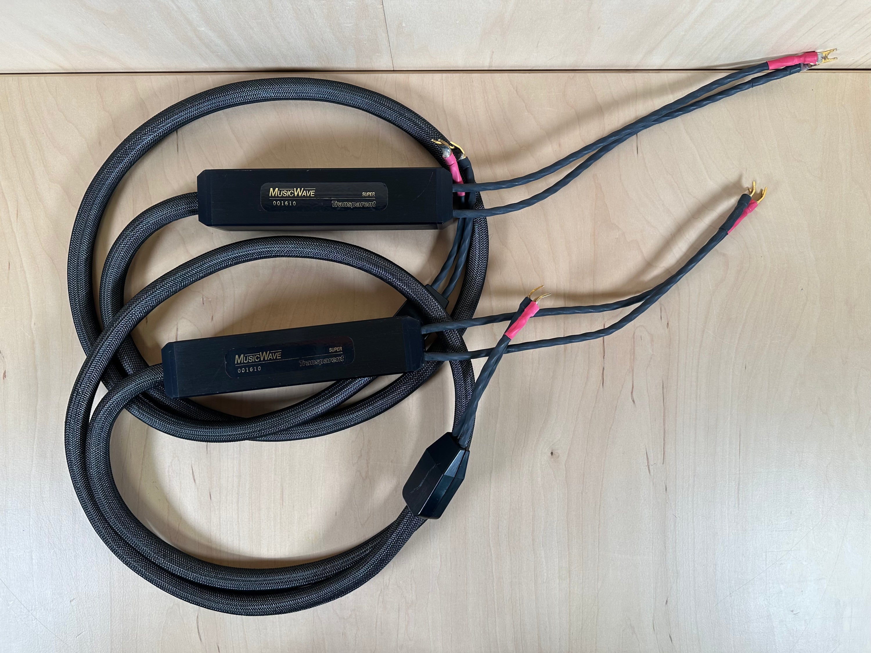 Transparent Audio Musicwave Super 8' Speaker Cables w/Spade Connectors