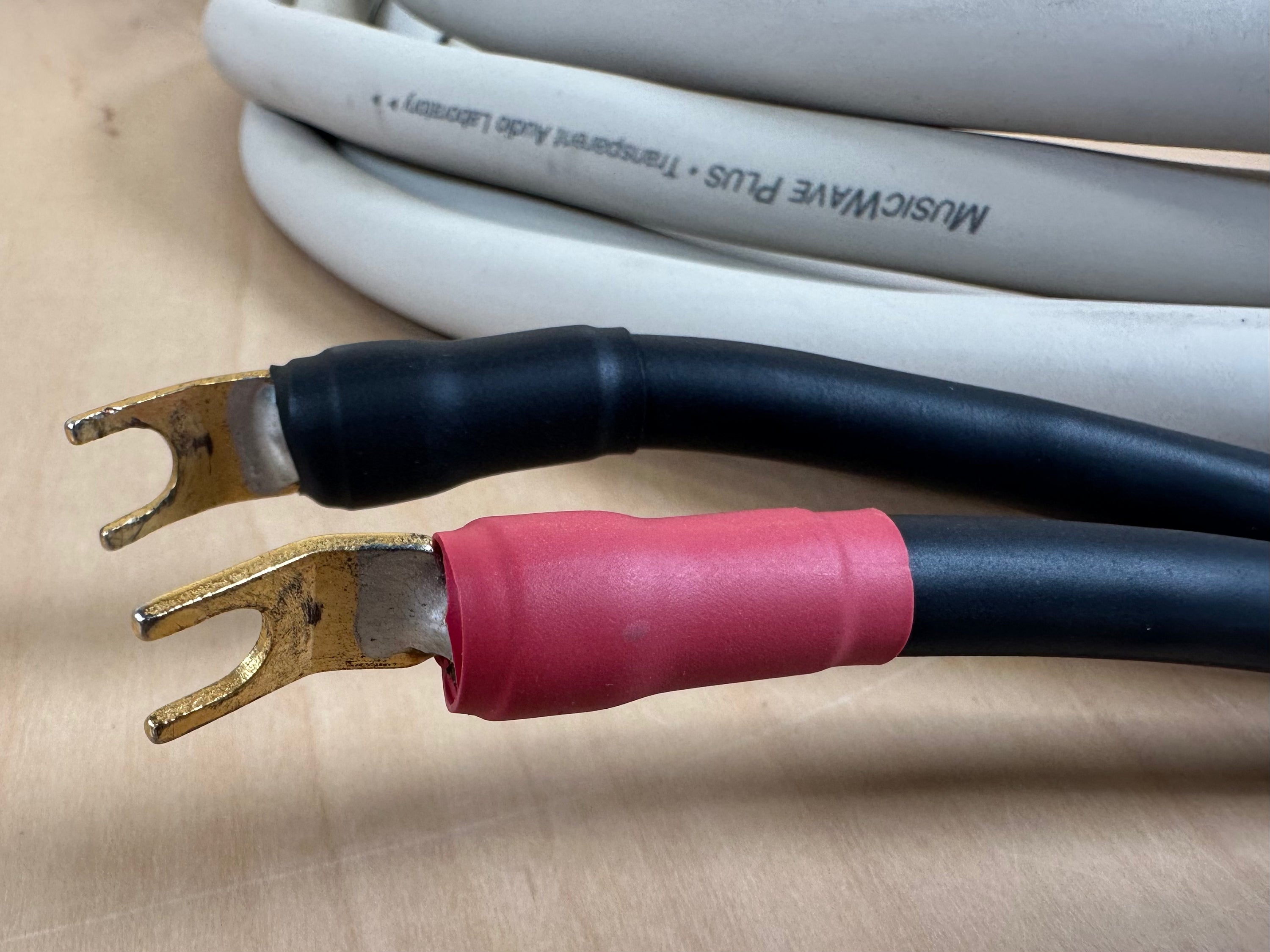 Transparent Audio Musicwave Plus 25' Speaker Cables w/Spade Connectors