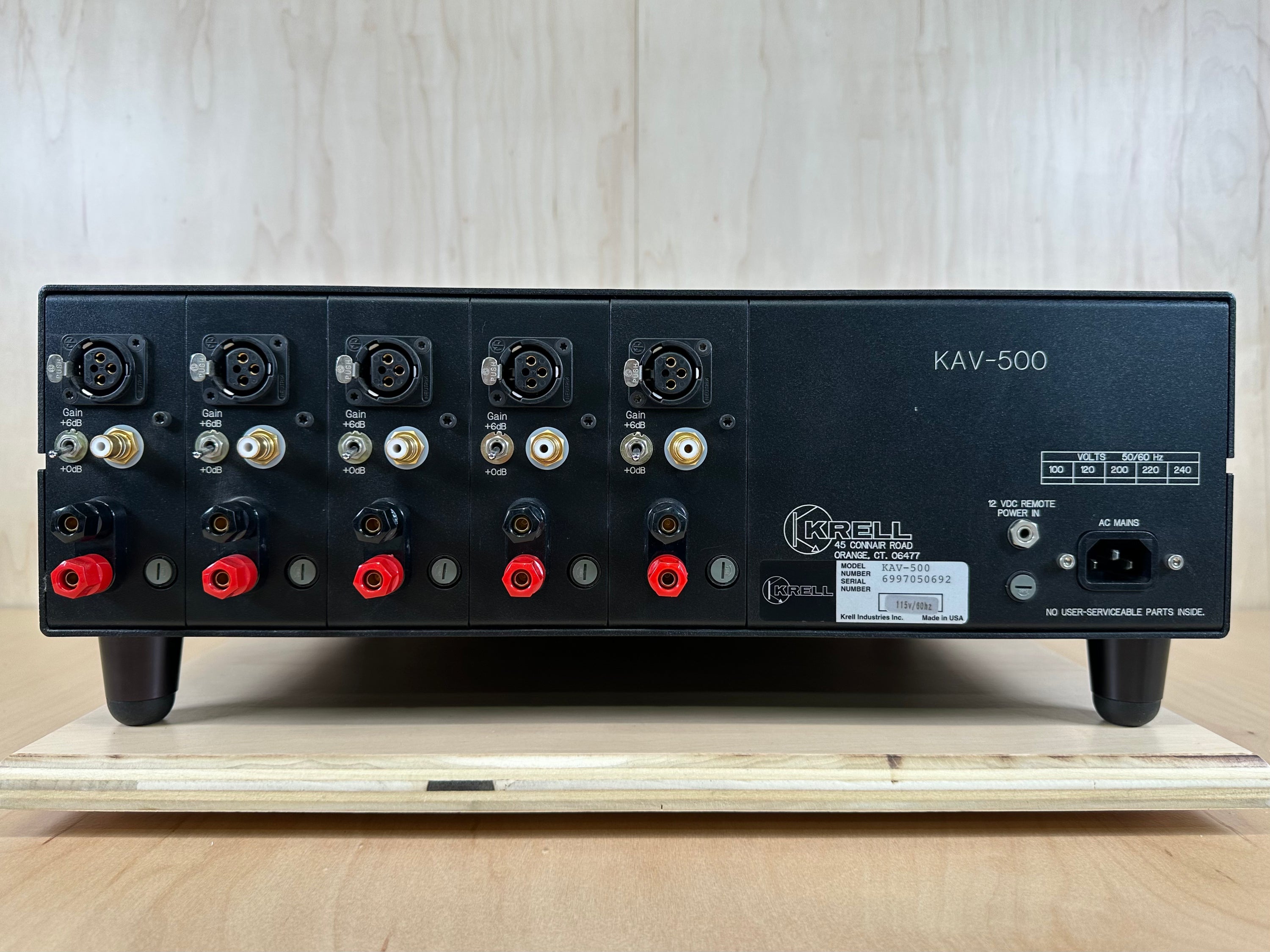 Krell KAV-500 5 Channel Amplifier w/original box