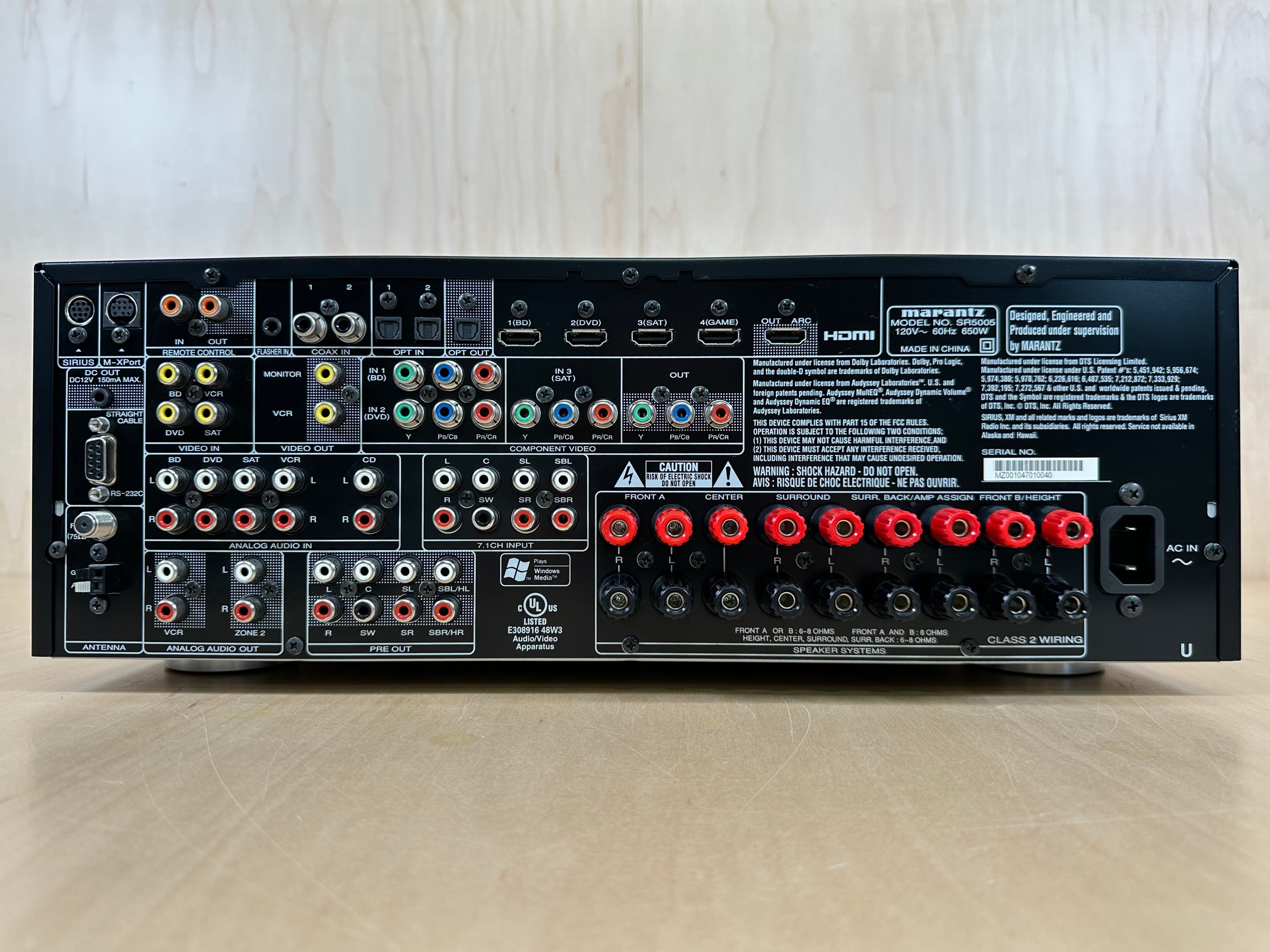 Marantz SR5005 AV Receiver Bundle