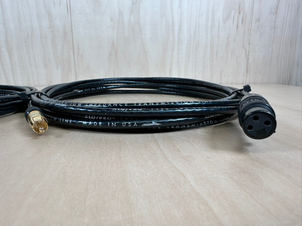 XLO/PRO 102 XLR to RCA Interconnects 5 Meters Factory Custom