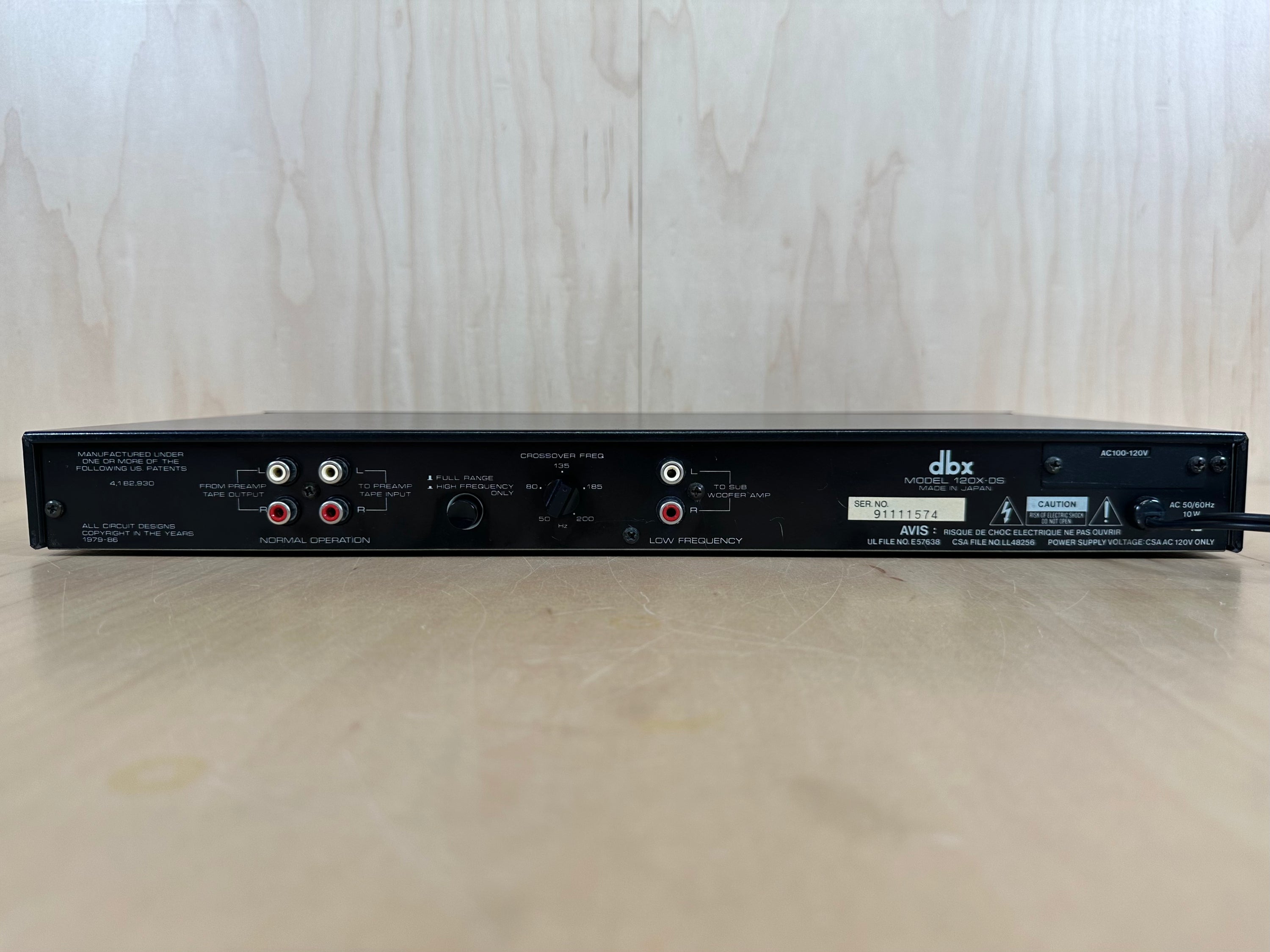 dbx 120X-DS Subharmonic Synthesizer/Electronic Crossover