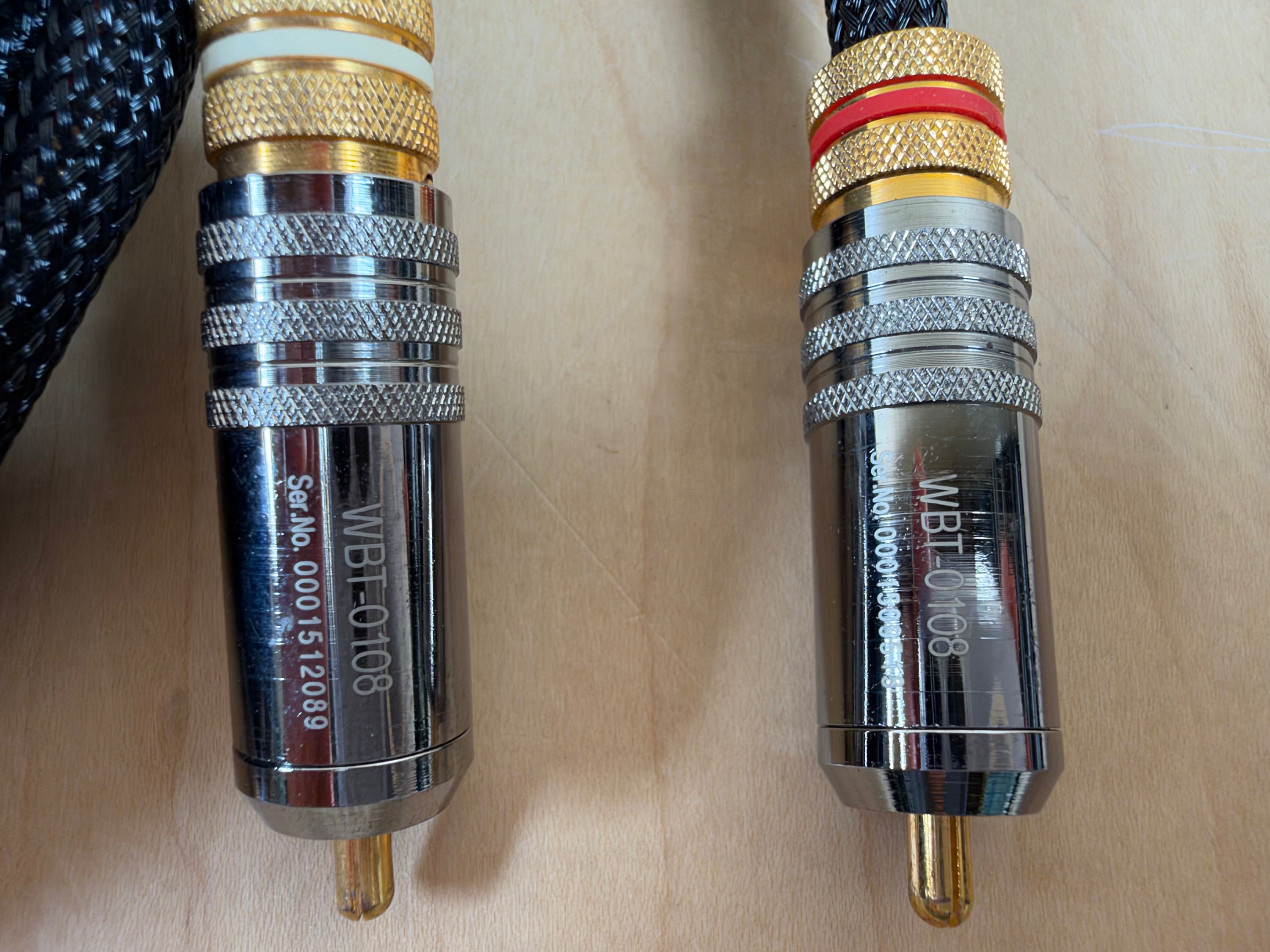 Kimber Kable Hero RCA Interconnects 6 Meter Pair w/WBT-0108 Fittings