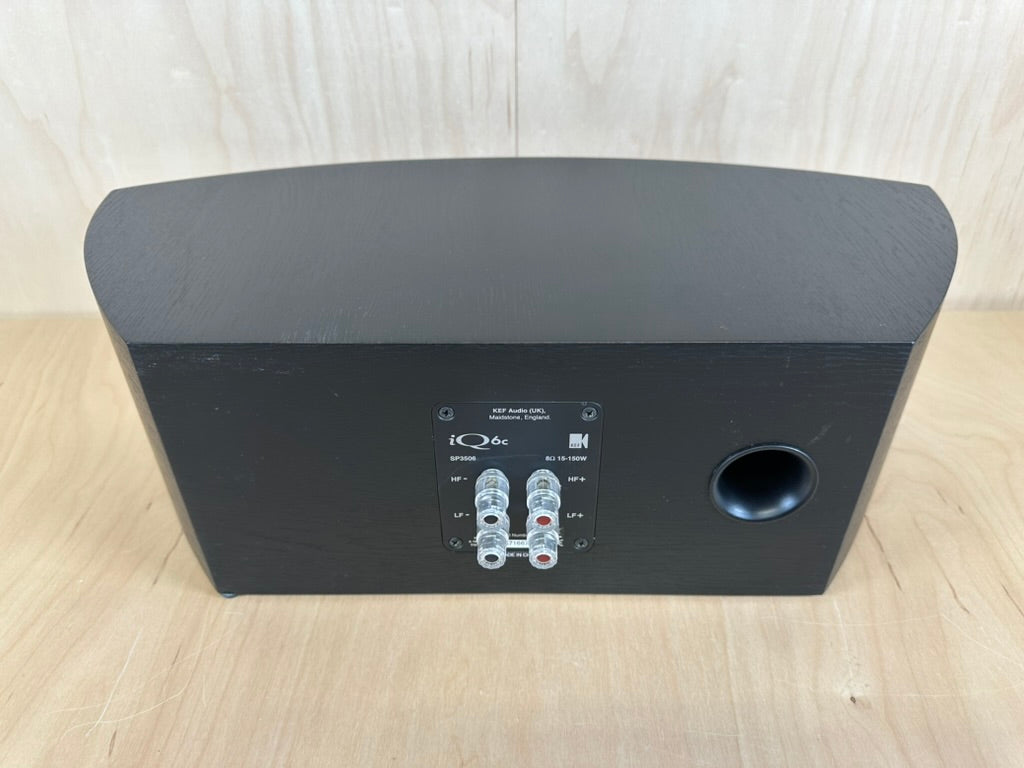 KEF iQ6c SP3506 Center Channel Speaker Black Ash – Record Mart HiFi