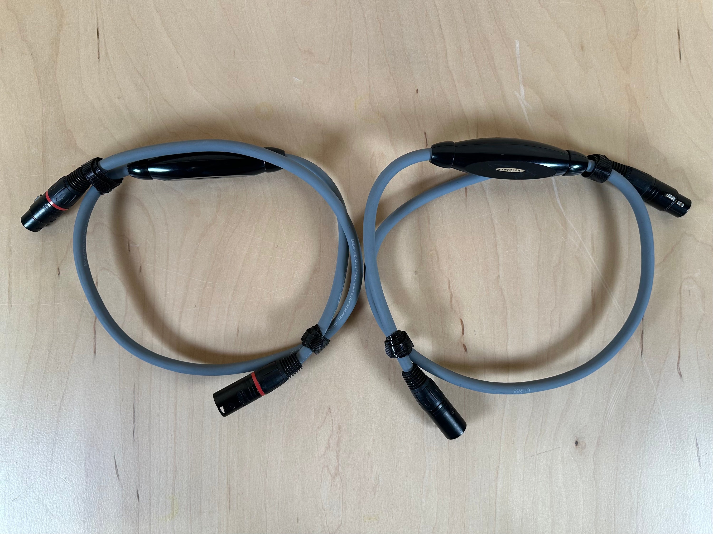 Transparent Musiclink Plus MM2 XLR Cables 1 Meter