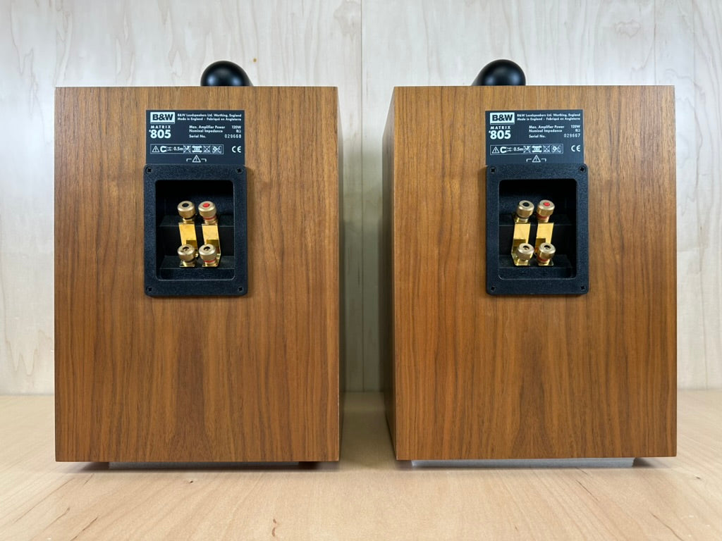 B&W Bowers and Wilkins 805 Matrix Speakers w/consecutive serial numbers