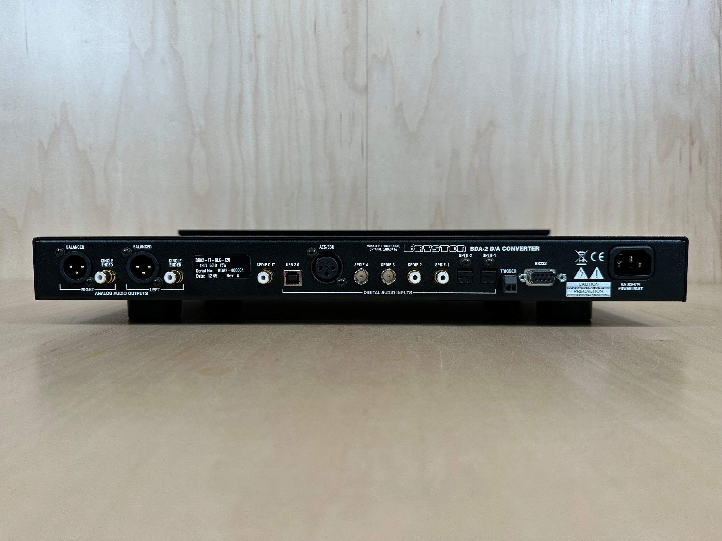 BRYSTON BDA-2 D/A Converter DAC FOR PARTS of REPAIR