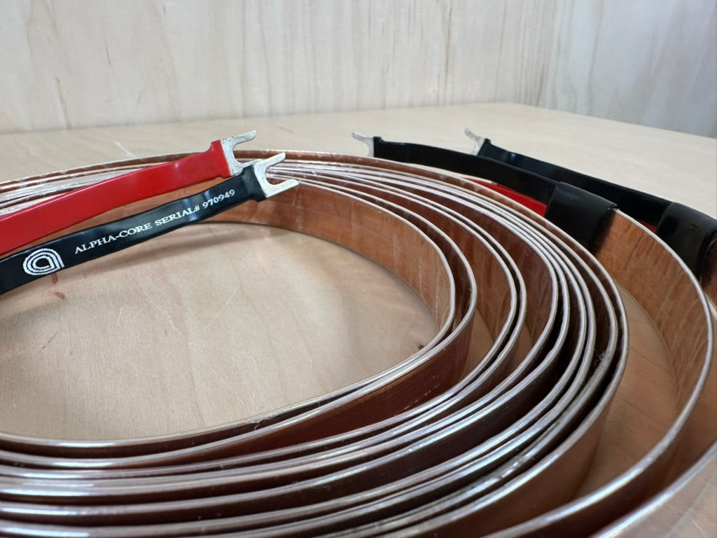 Alpha Core Goertz  MI 2 Veracity Biwire Speaker Cables 10' Pair w/Silver Spades