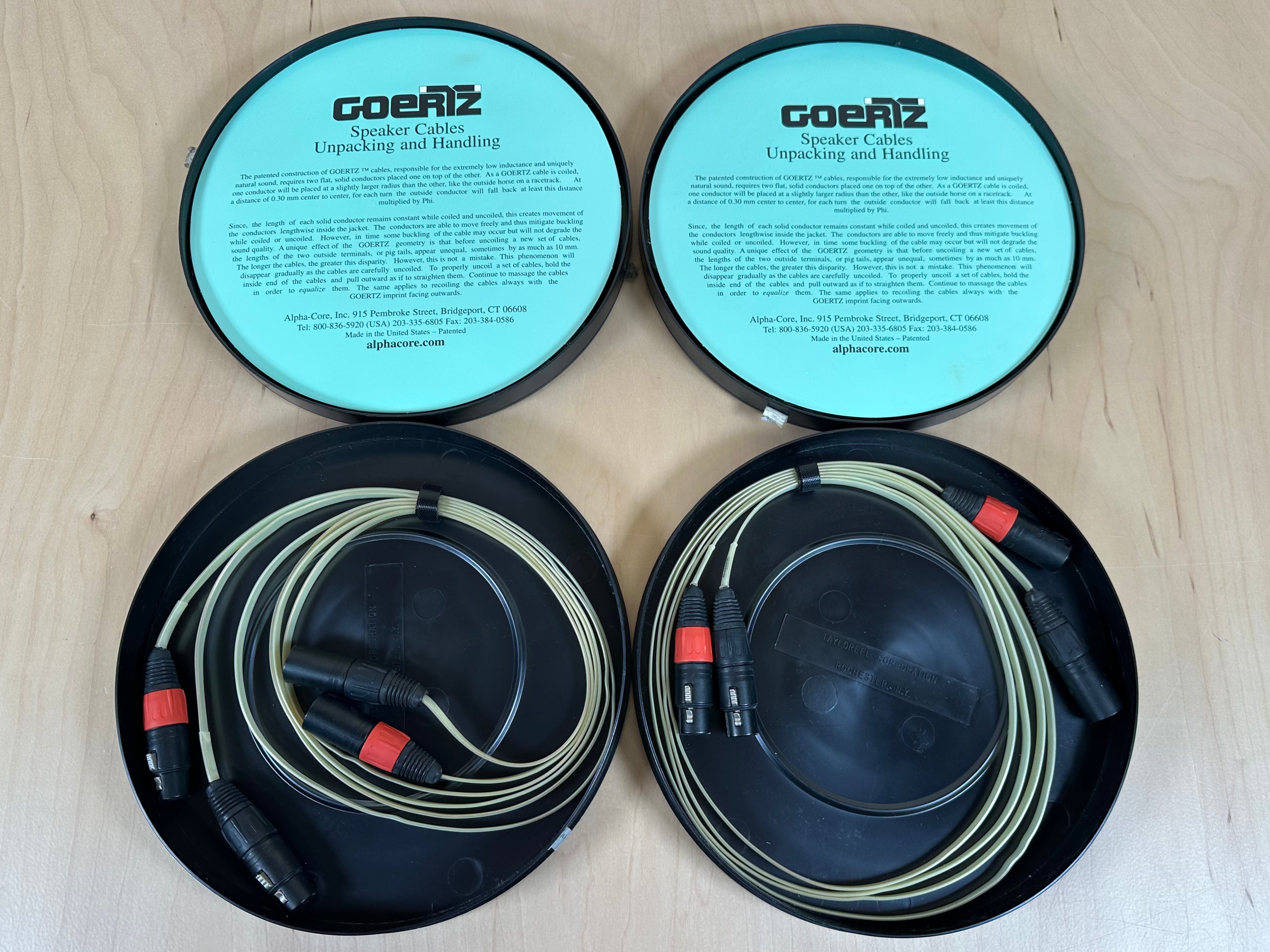 Alpha Core Goertz  Sapphire Silver 1.5 Meter XLR Interconnects  			