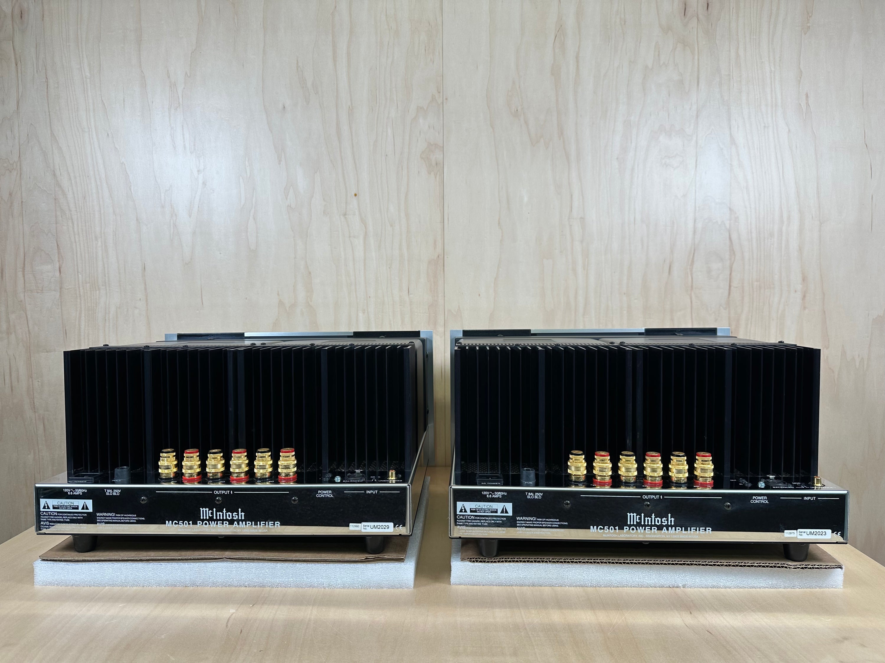 McIntosh MC501 Power Amplifiers (pair)