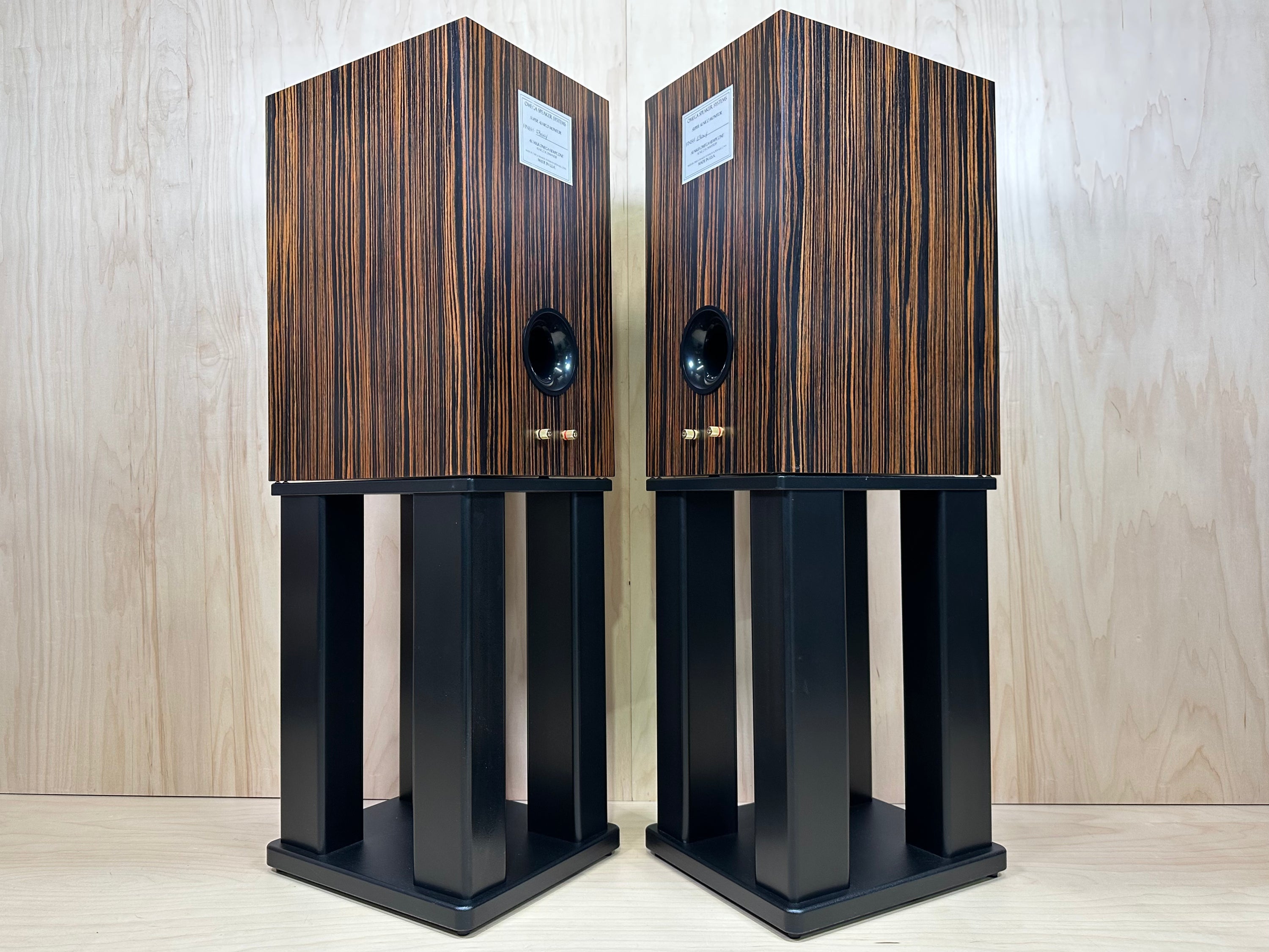 Omega Speaker Systems Super Alnico Monitors WITHOUT stands