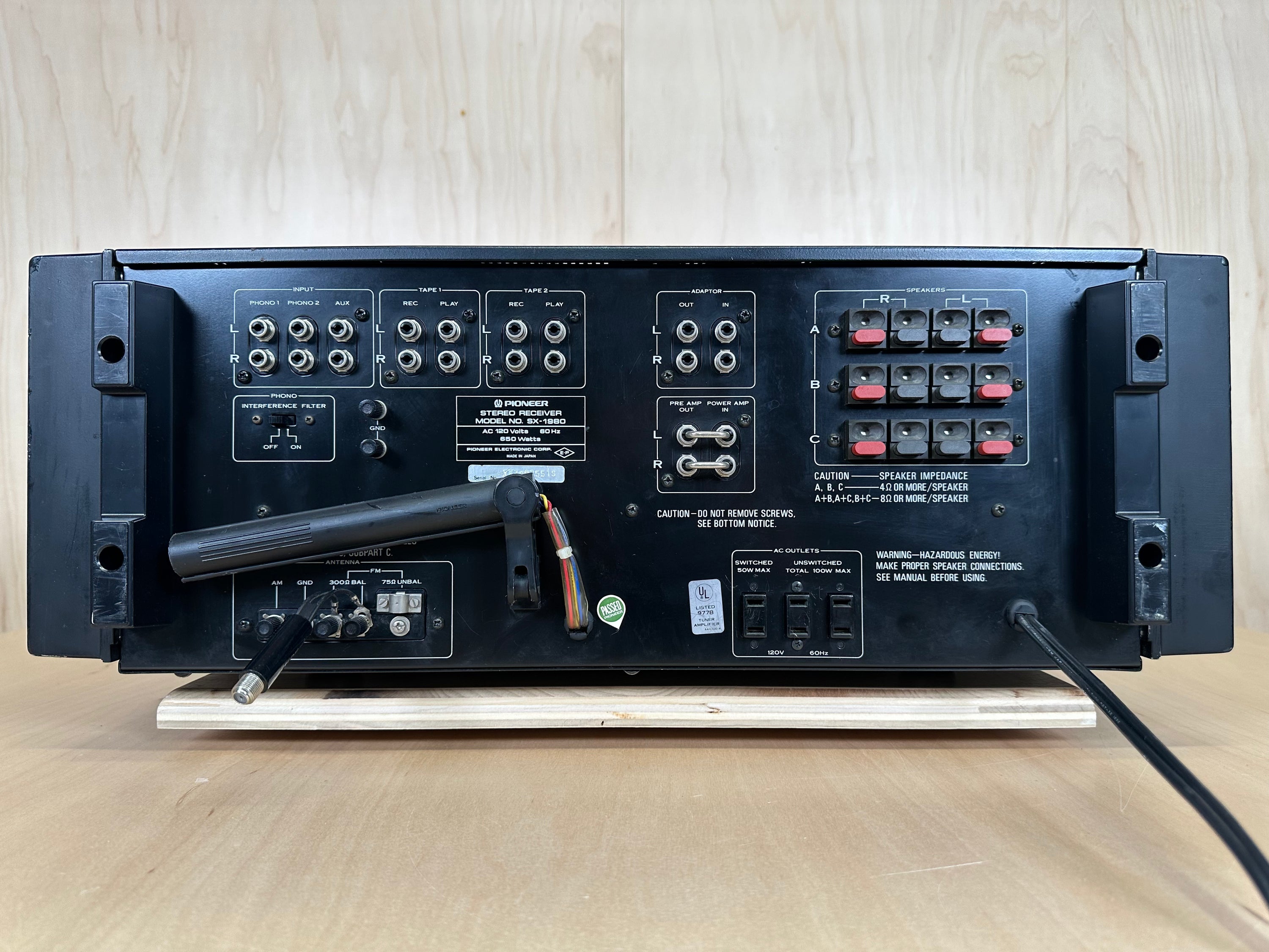 Pioneer SX-1980 Stereo Receiver Fully Restored