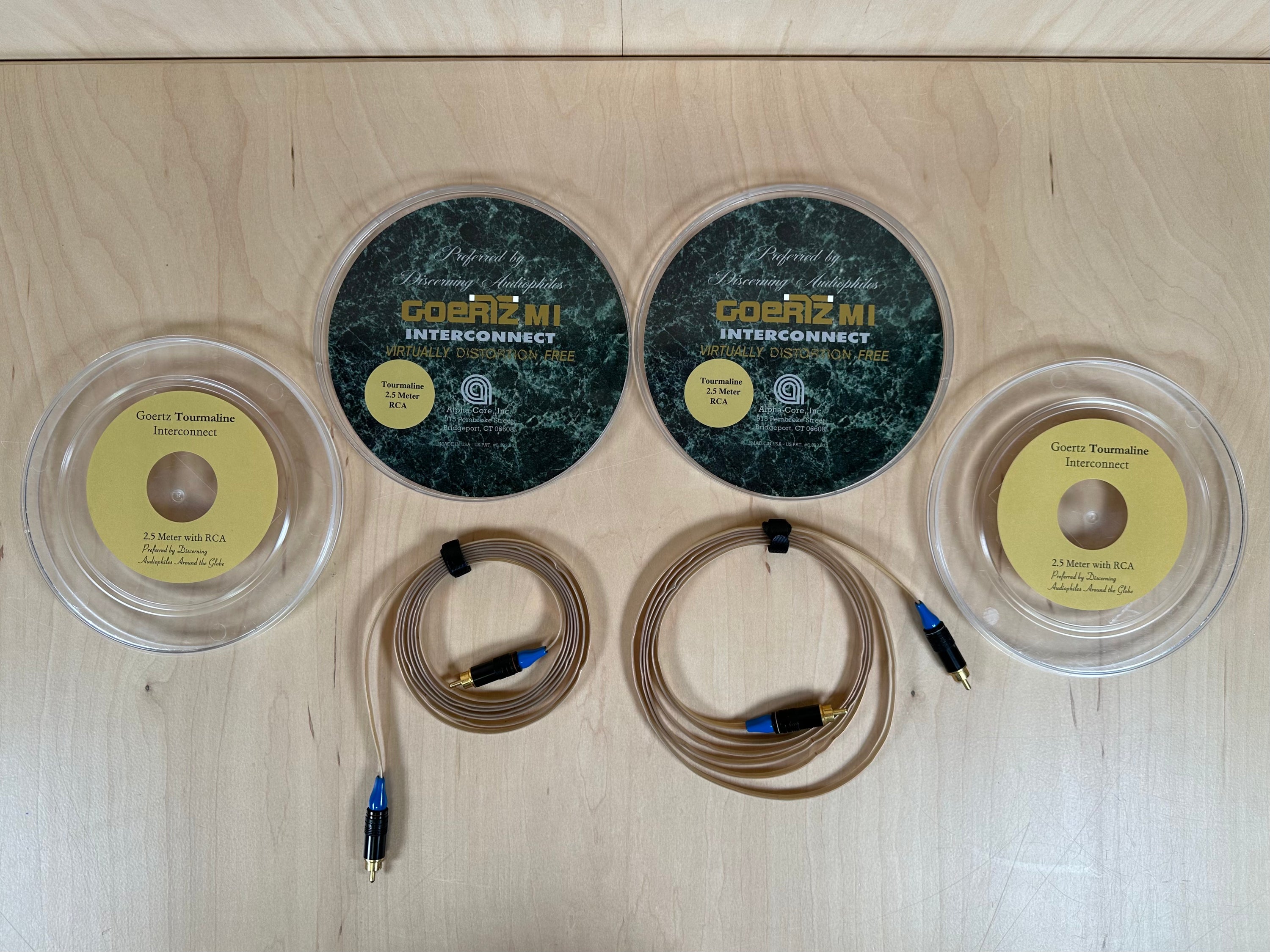 Alpha Core Goertz  Tourmaline 2.5 Meter RCA Interconnects
