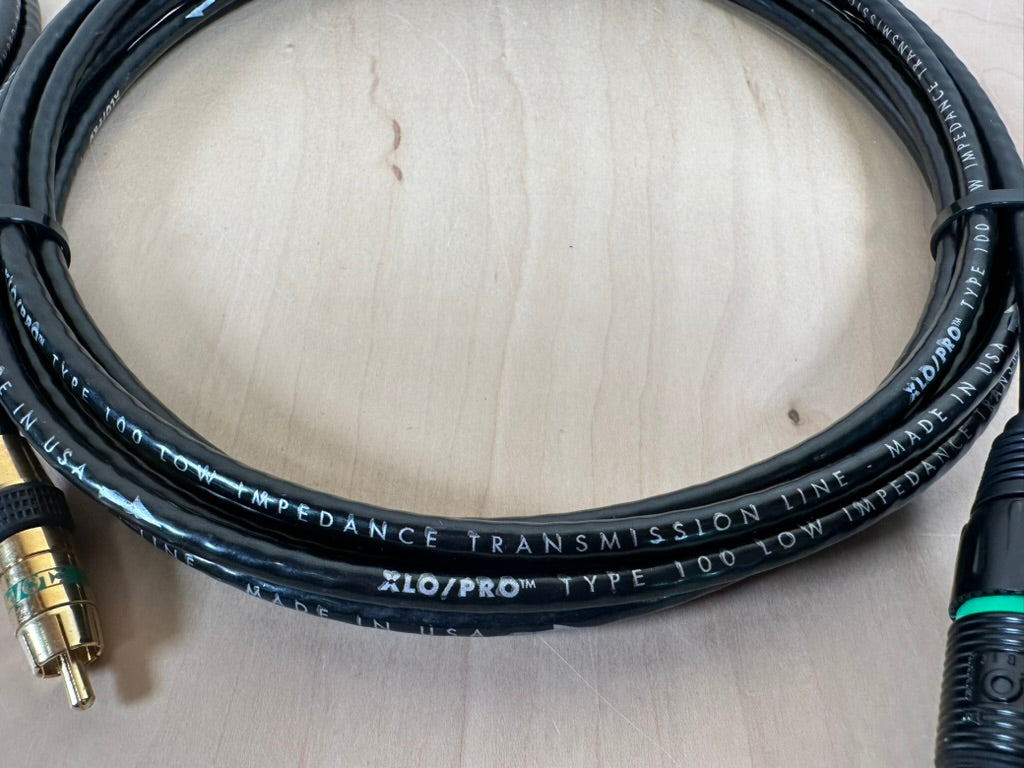 XLO/PRO 102 XLR to RCA Interconnects 5 Meters Factory Custom