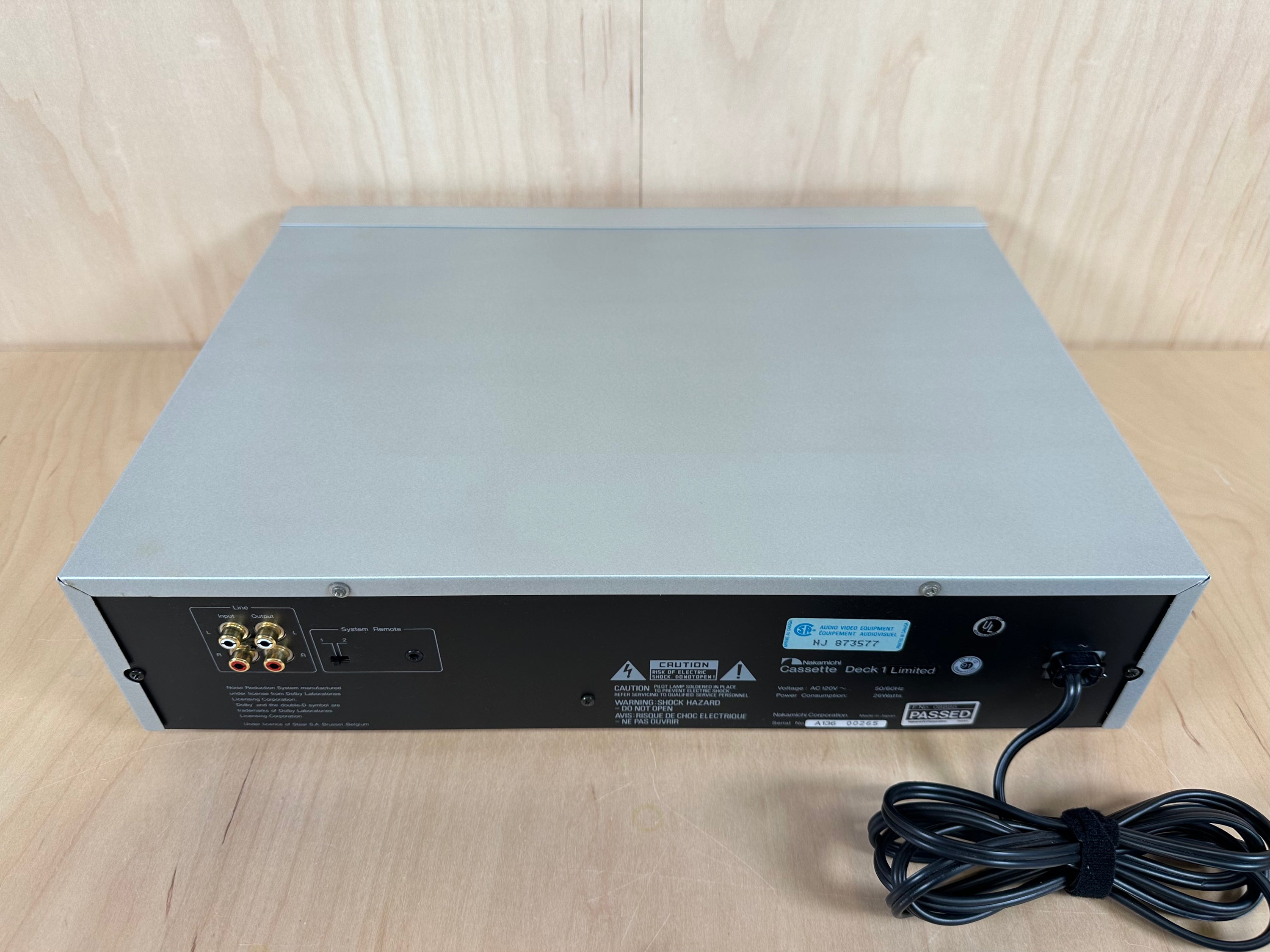Nakamichi Cassette Deck 1 Limited Serviced
