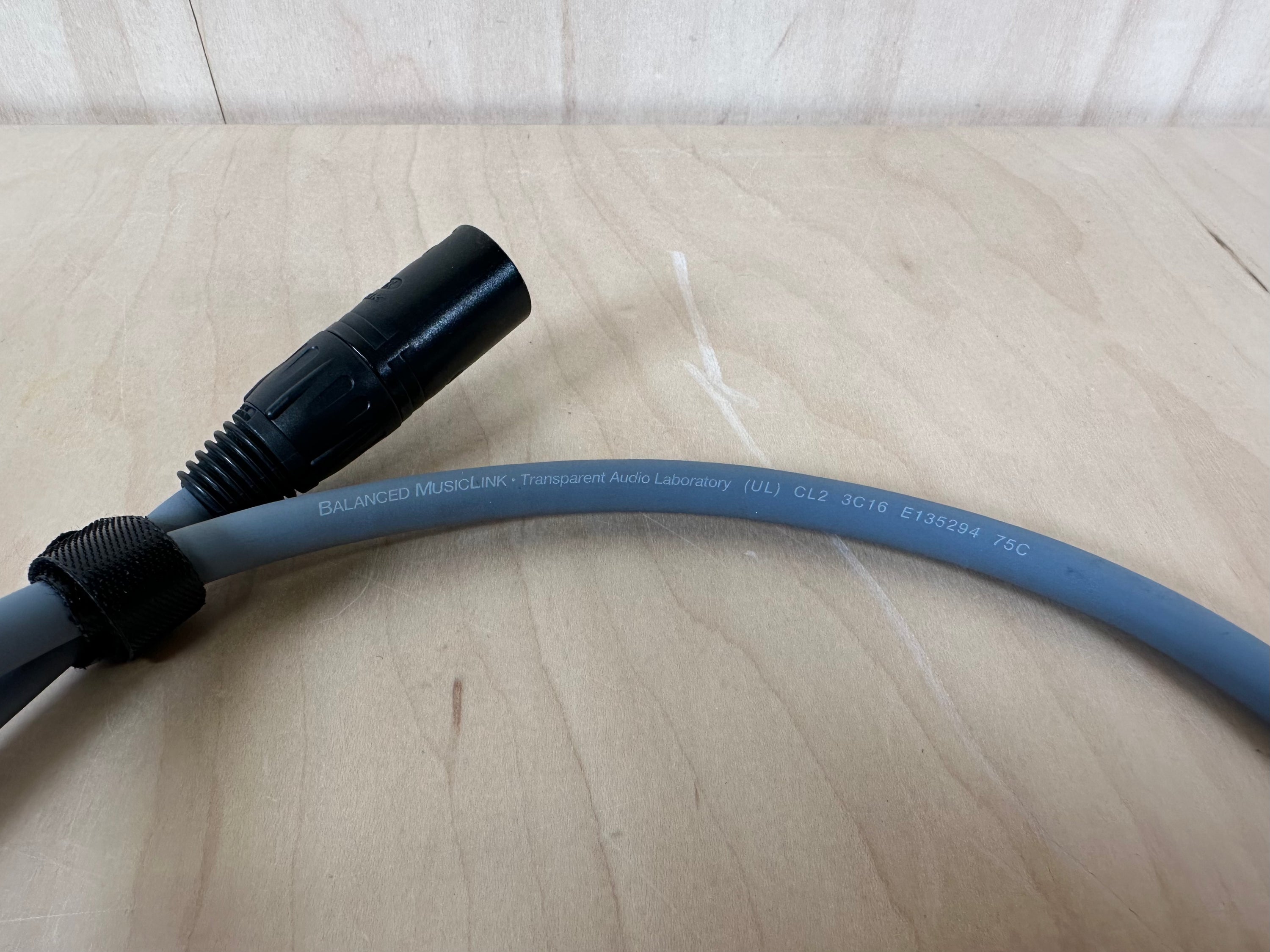 Transparent Musiclink Plus MM2 XLR Cables 1 Meter