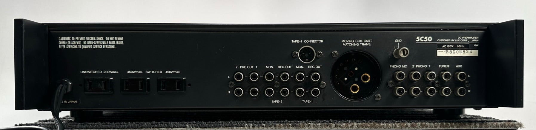 Luxman 5C50 DC Preamplifier Serviced and Re-Capped – Record Mart HiFi