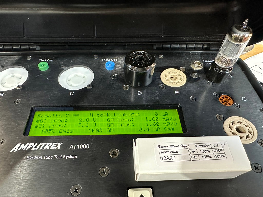 Telefunken ECC 83/12AX7 Tubes Ribbed Plate X 4 Made In West Germany