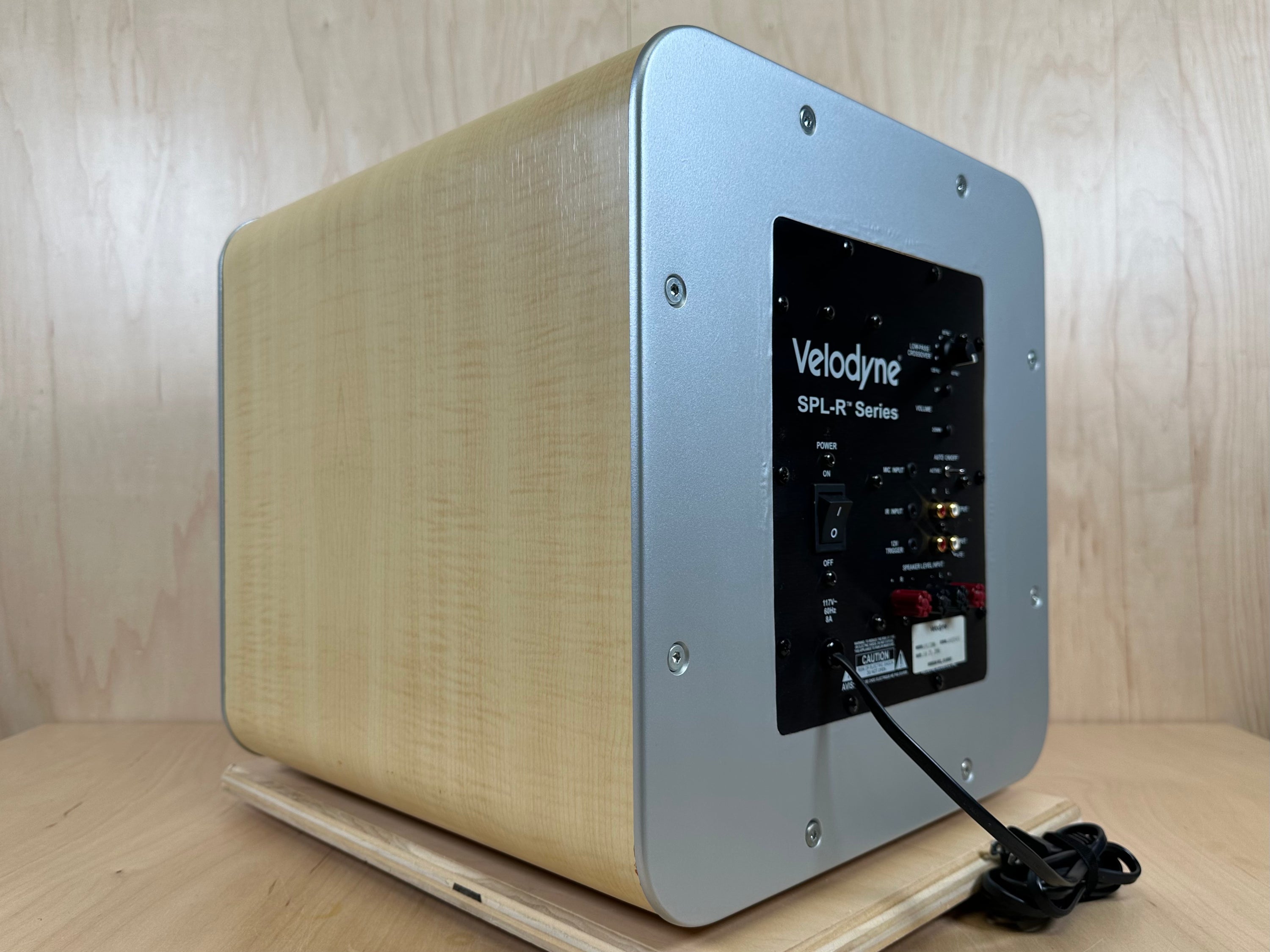 Velodyne SPL12RMA 12" SPL-R Series Powered Subwoofer Light Maple
