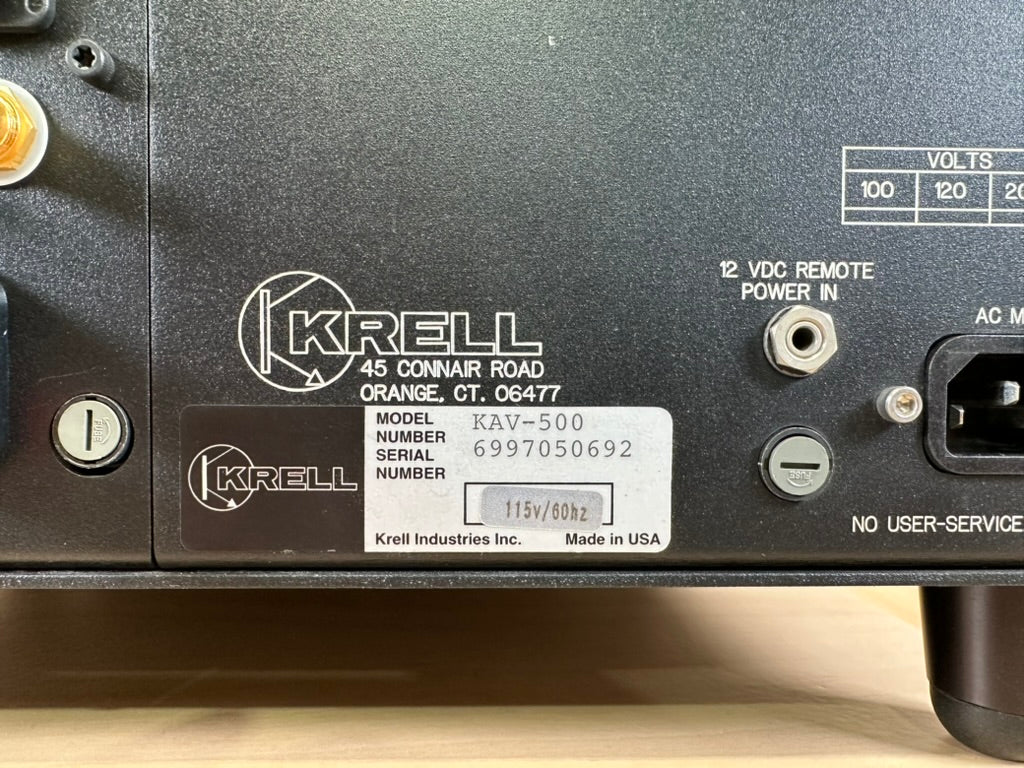 Krell KAV-500 5 Channel Amplifier w/original box