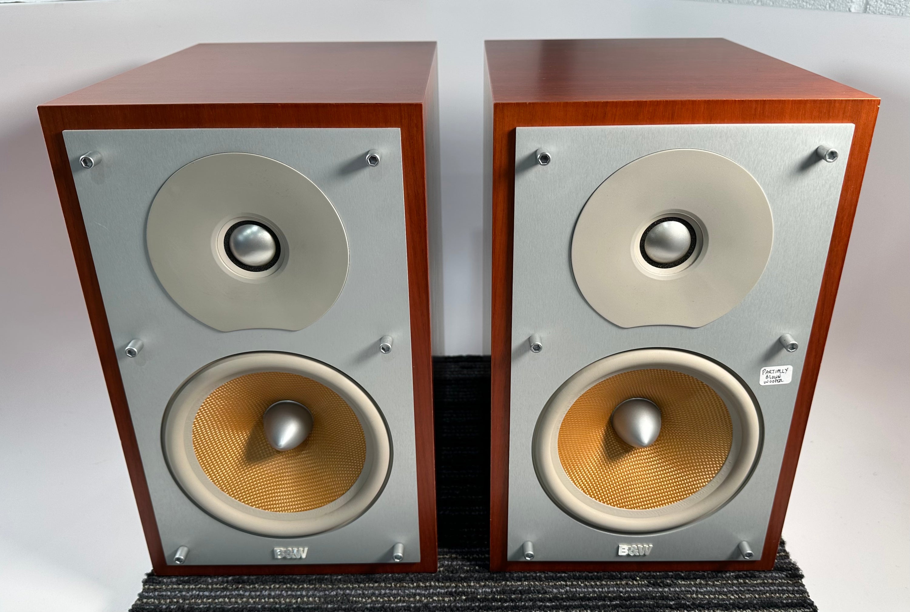 Bowers & Wilkins B&W CM2 Bookshelf Speakers For Parts