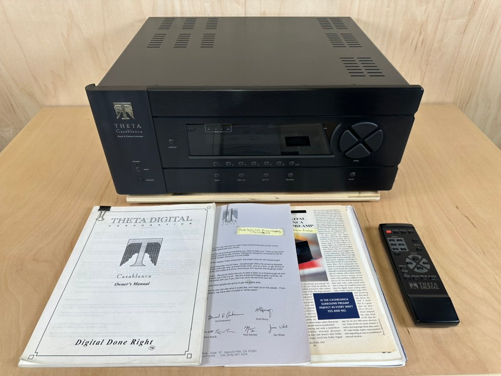 Theta Digital Casablanca 1 Preamp w/Remote and Original Box  			