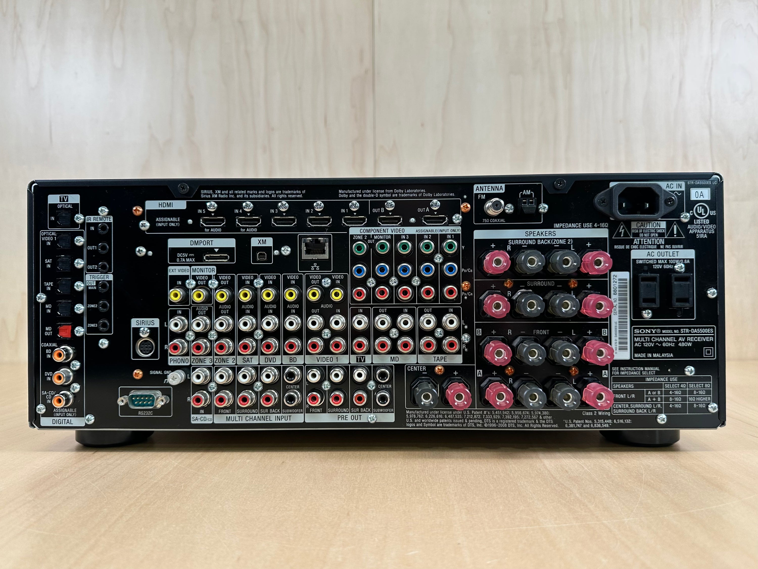 Sony STR-DA5500ES 7.1 Channel AV Receiver Bundle