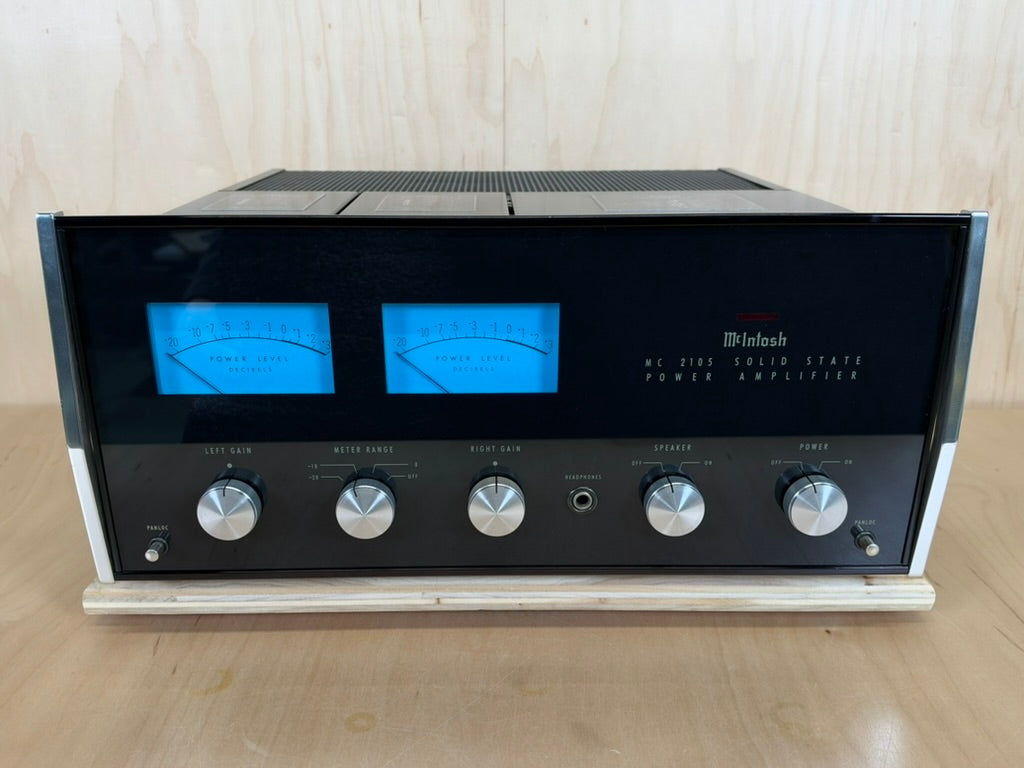 Mcintosh MC2105 Solid State Power Amplifier Serviced w/New Factory Box