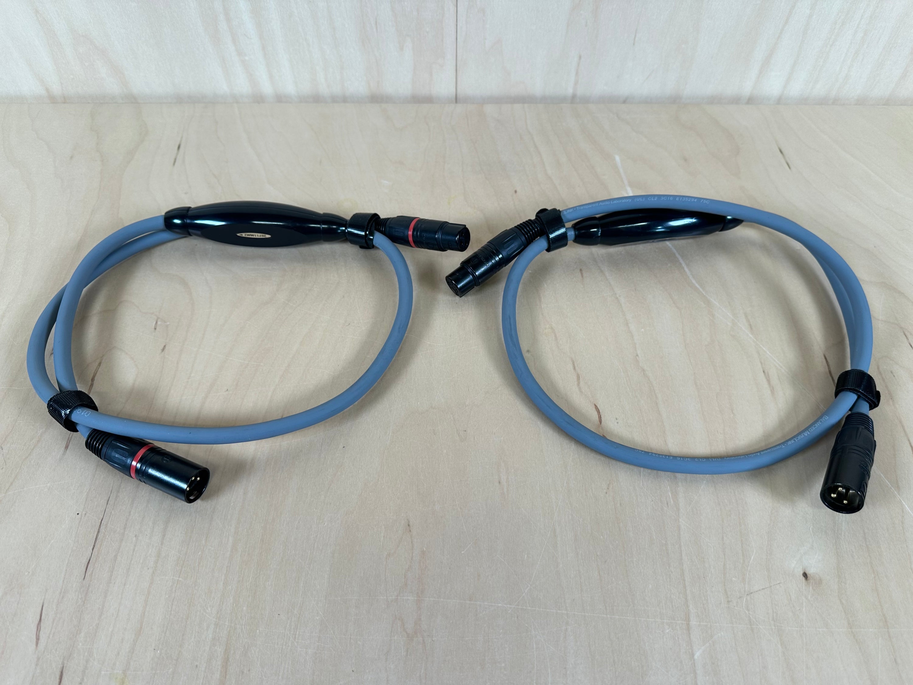 Transparent Musiclink Plus MM2 XLR Cables 1 Meter