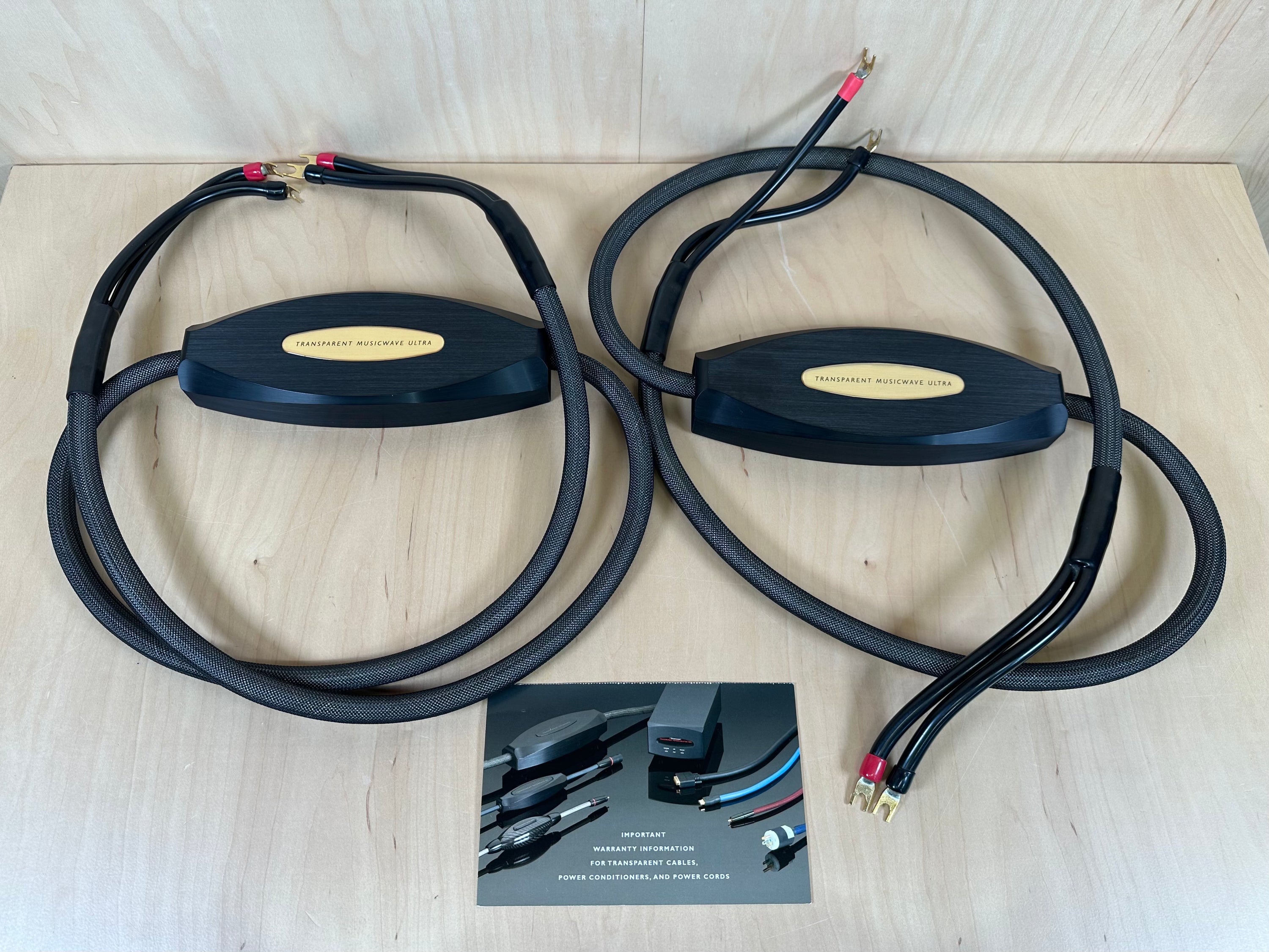 Transparent Audio Musicwave Ultra MM2 Speaker Cables 8 Feet