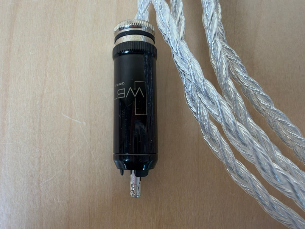 Kimber Kable TGDL 2 Meter RCA Digital/Analog Interconnect WBT-0102 Ag fittings (single cable)